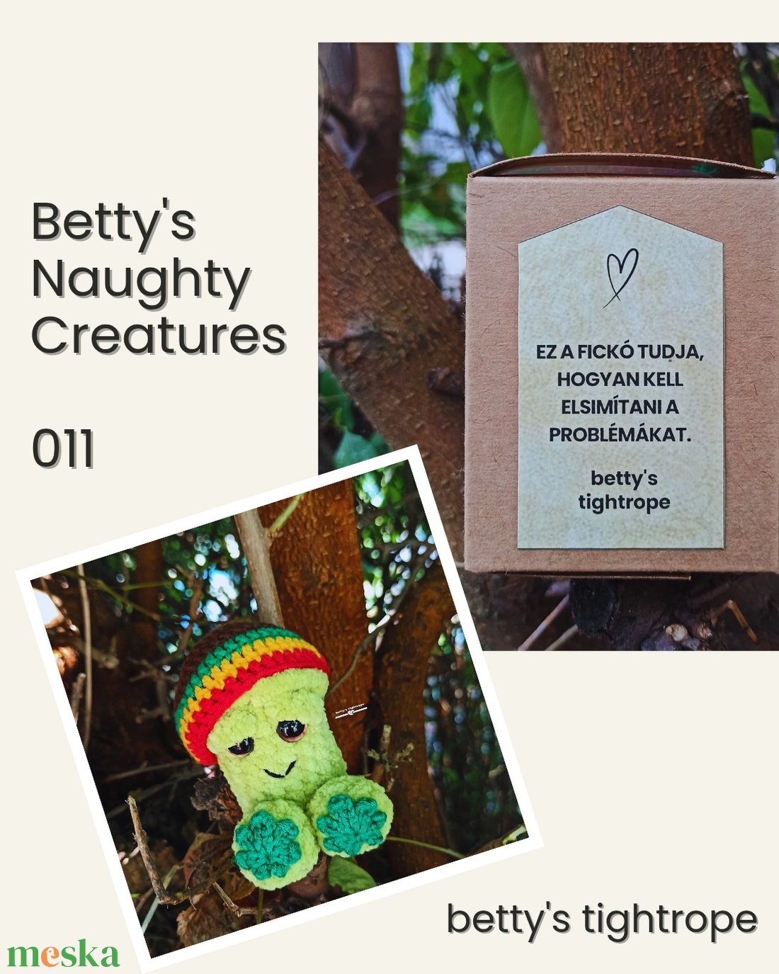 Horgolt kuki - játék & sport - plüssállat & játékfigura - más figura - Meska.hu