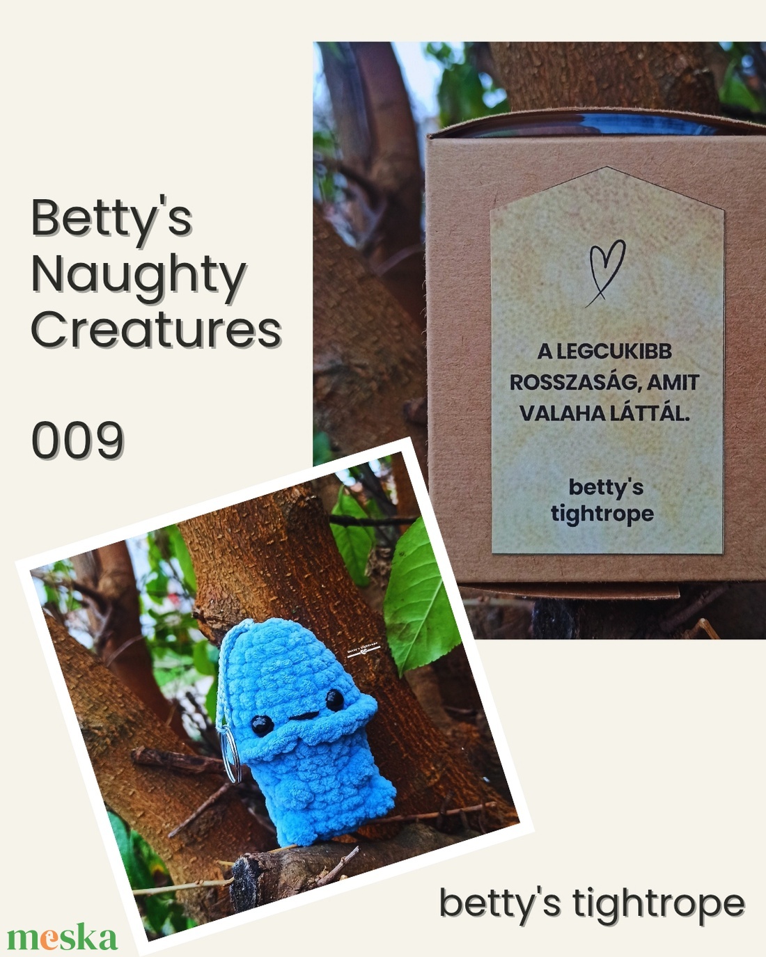 Horgolt kuki - játék & sport - plüssállat & játékfigura - más figura - Meska.hu