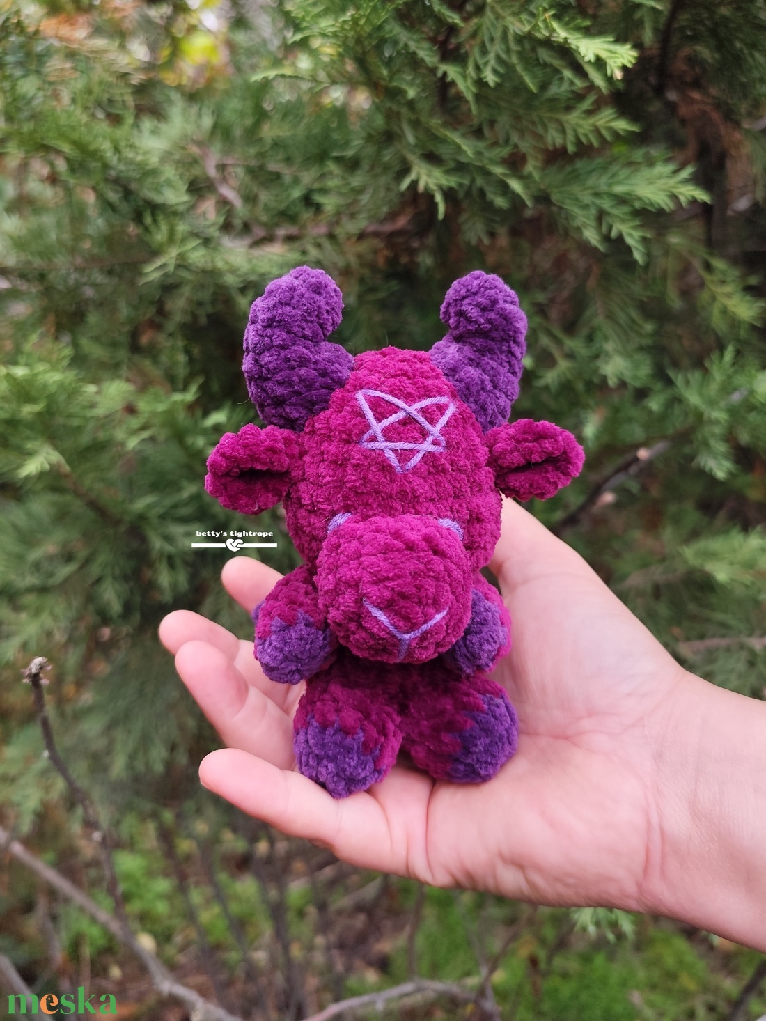 Horgolt Baphomet  - játék & sport - plüssállat & játékfigura - más figura - Meska.hu