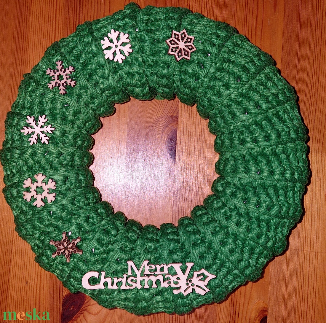 Horgolt kopogtató  - otthon & életmód - dekoráció - ajtó- és ablak dekoráció - ajtódísz & kopogtató - Meska.hu