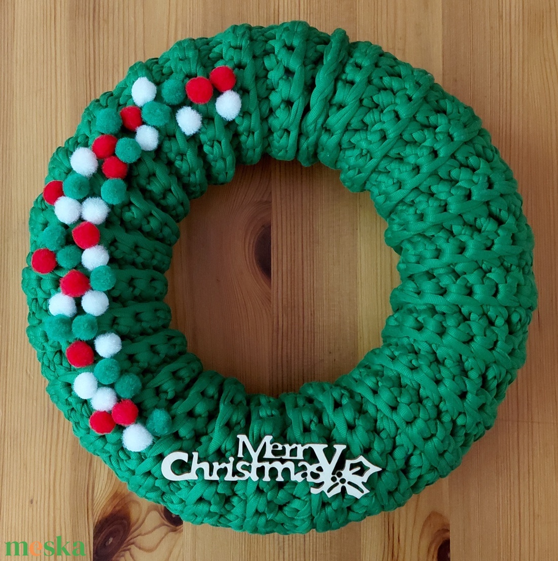 Horgolt kopogtató  - otthon & életmód - dekoráció - ajtó- és ablak dekoráció - ajtódísz & kopogtató - Meska.hu