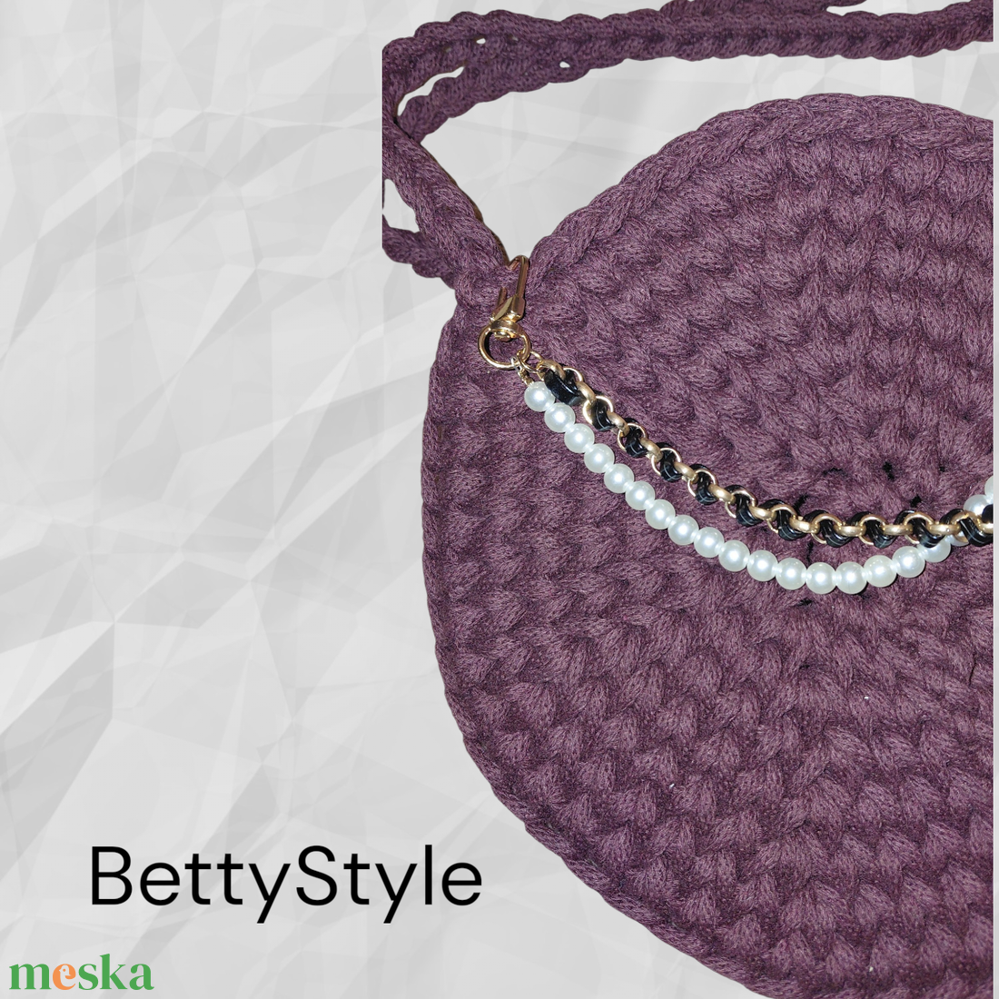 Horgolt táska  - táska & tok - kézitáska & válltáska - válltáska - Meska.hu