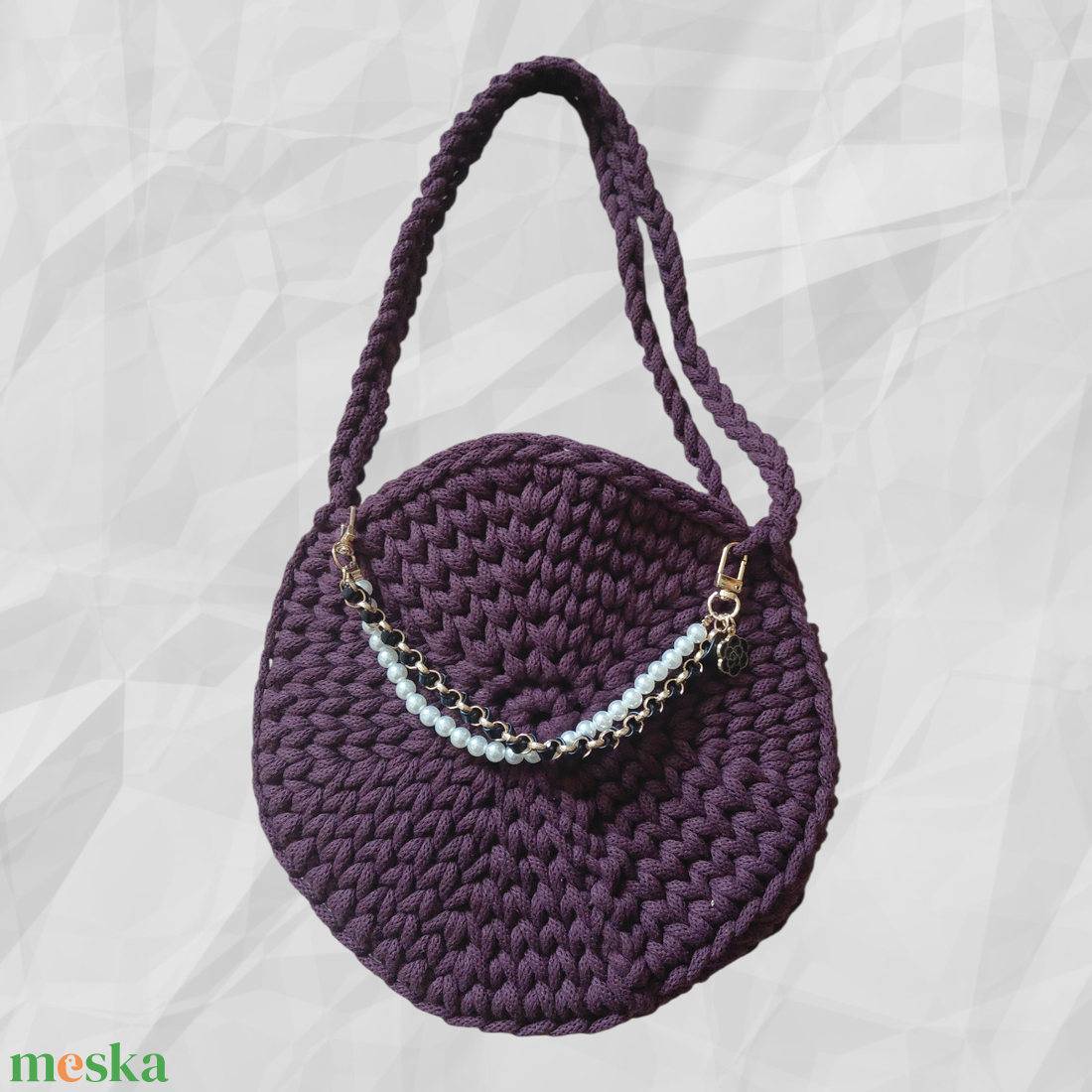 Horgolt táska  - táska & tok - kézitáska & válltáska - válltáska - Meska.hu