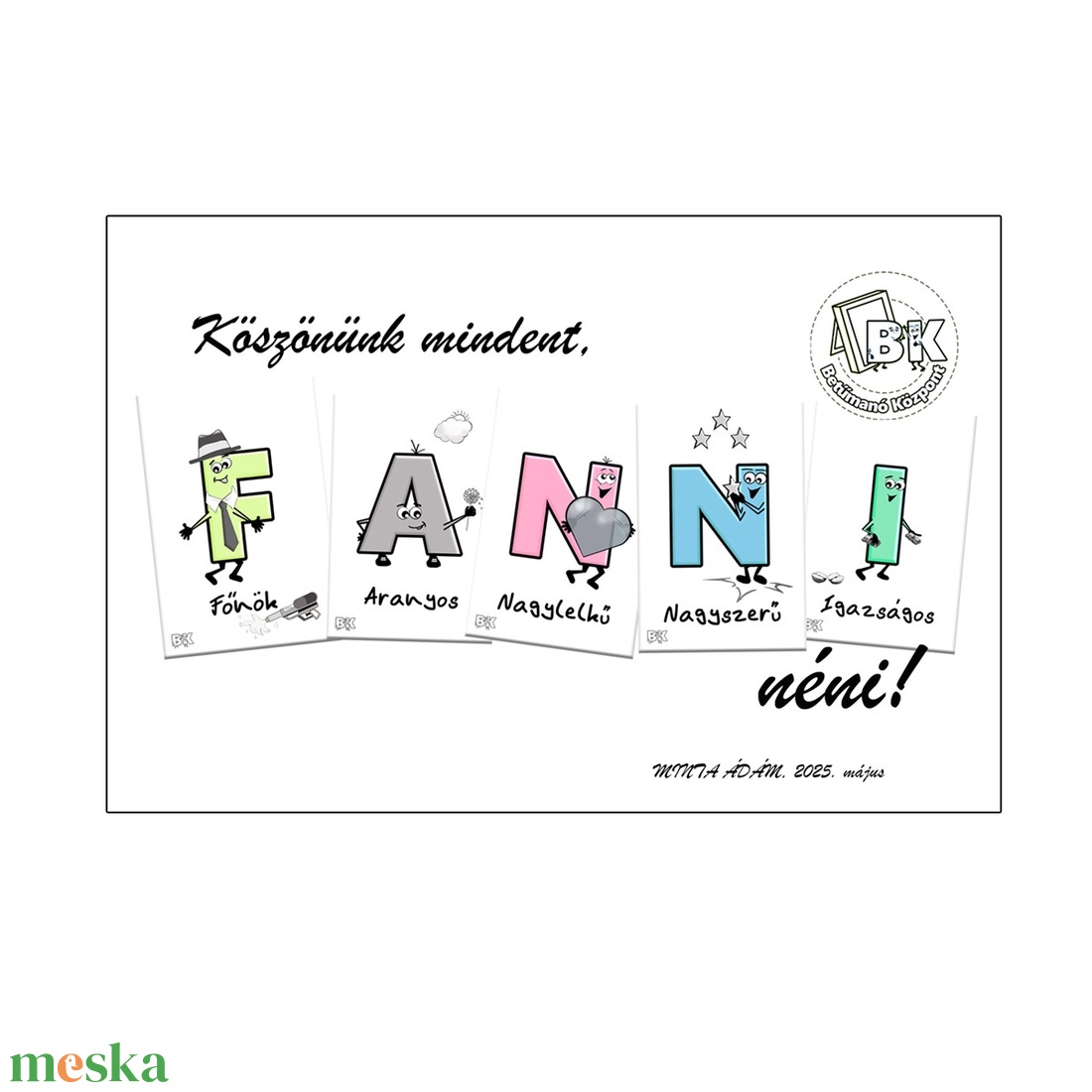 Pedagógus köszöntő ajándék 10x15 cm  - otthon & életmód - dekoráció - kép & falikép - poszter - Meska.hu