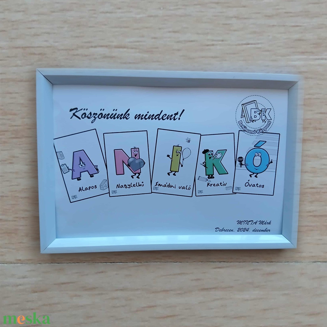 Pedagógus köszöntő ajándék 10x15 cm  - otthon & életmód - dekoráció - kép & falikép - poszter - Meska.hu