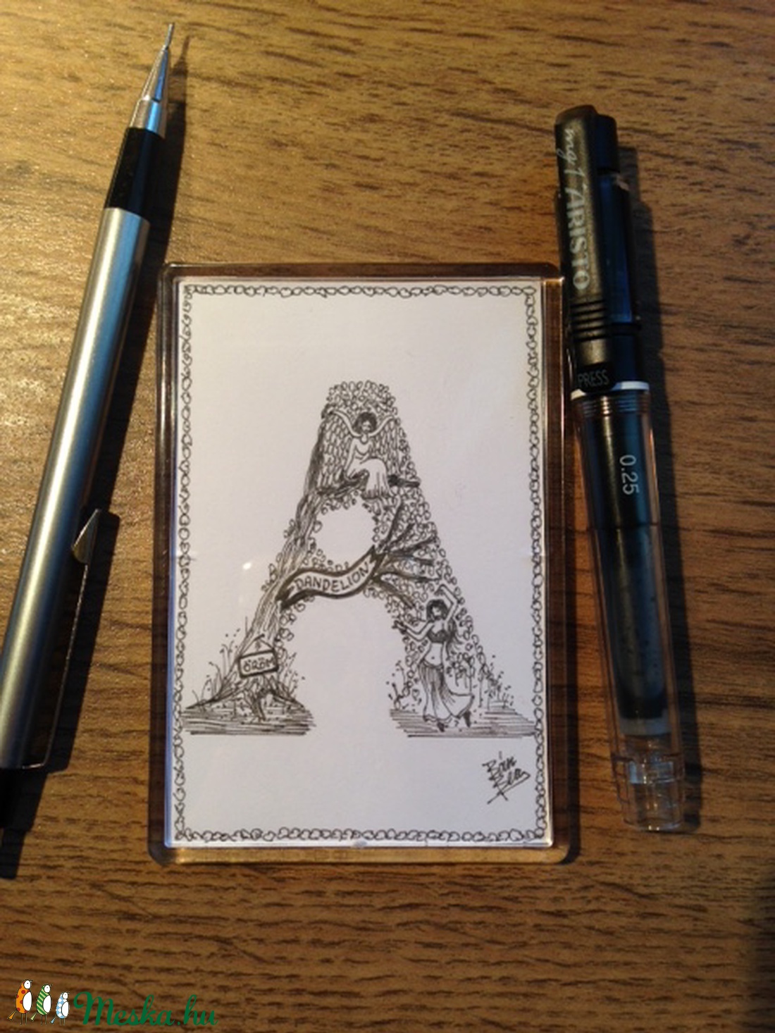 Iniciálés hűtőmágnes -  - Meska.hu