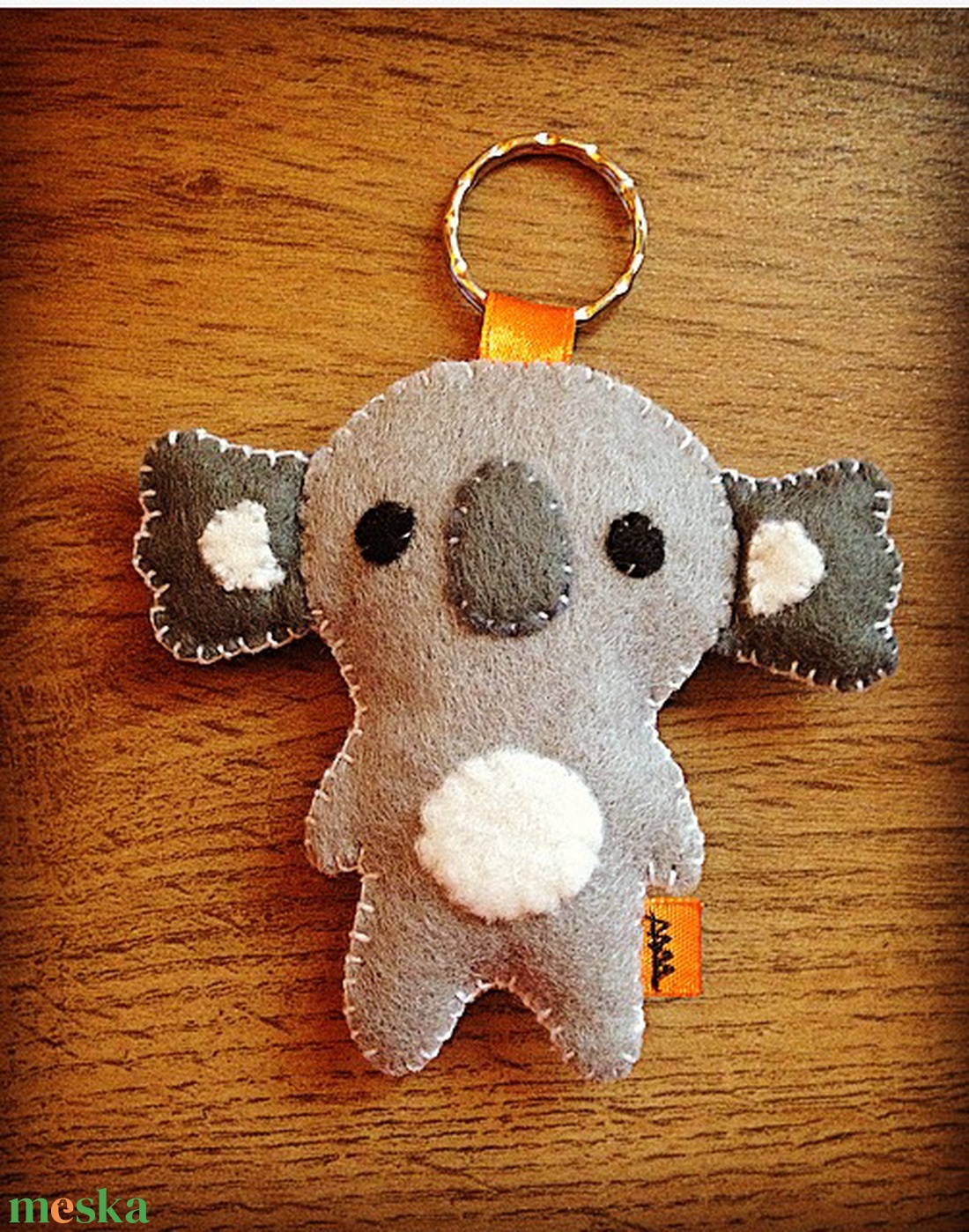 Koala filc kulcstartó/táskadísz - táska & tok - kulcstartó & táskadísz - kulcstartó - Meska.hu