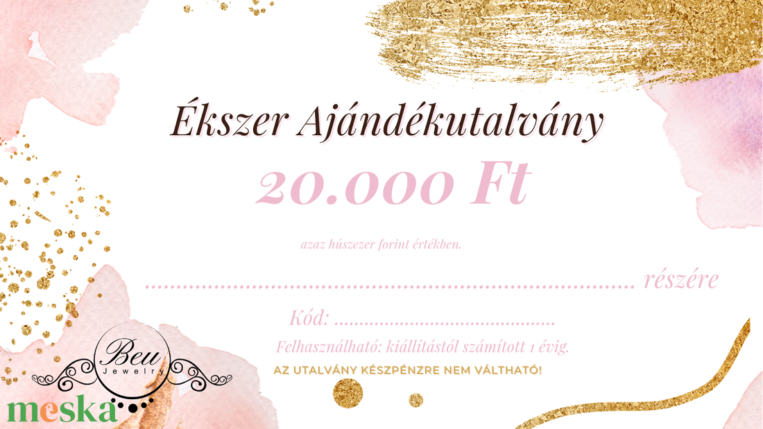 Ékszer ajándékutalvány - ékszer - fülbevaló - klipsz - Meska.hu Ékszer ajándékutalvány - ékszer - fülbevaló - klipsz - Meska.hu