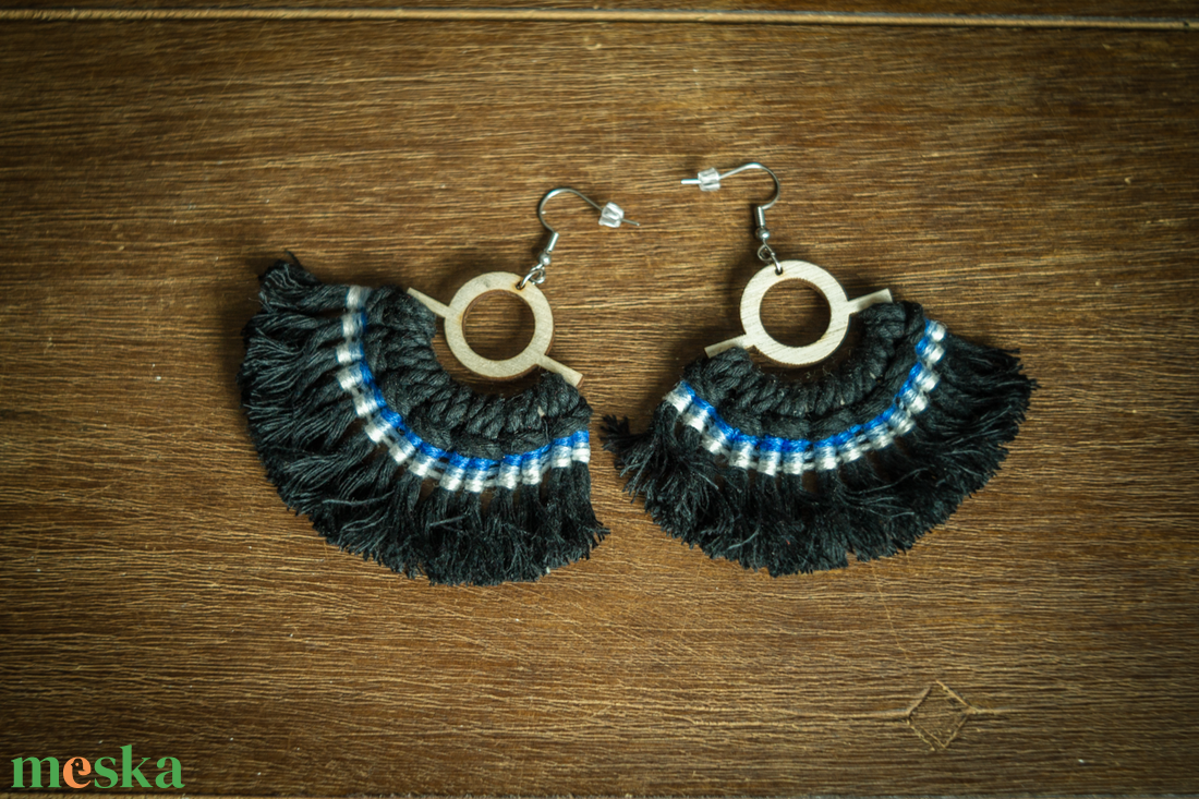 BOHO Makramé fülbevaló - ékszer - fülbevaló - rojtos fülbevaló - Meska.hu BOHO Makramé fülbevaló - ékszer - fülbevaló - rojtos fülbevaló - Meska.hu