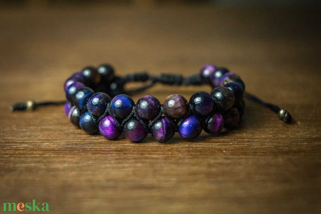 Férfi ásványkarkötő  - ékszer - karkötő - gyöngyös karkötő - Meska.hu