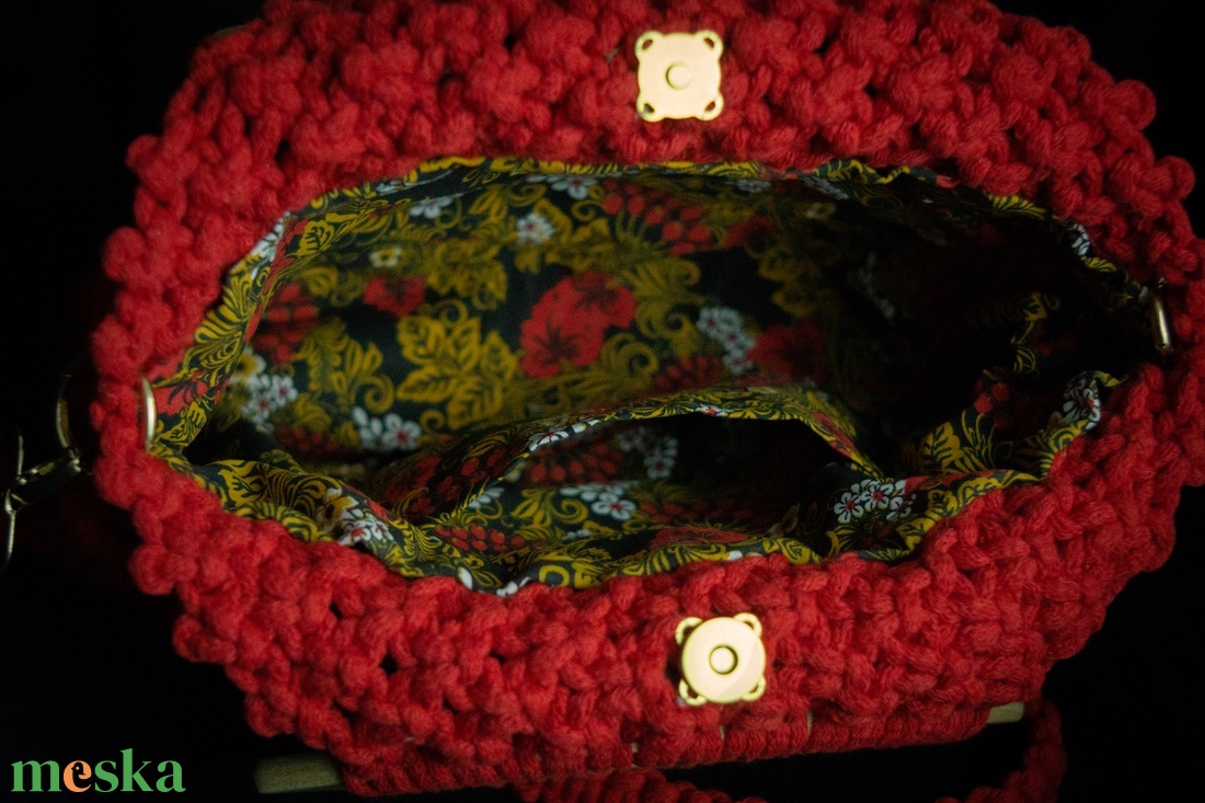 Makramé kézi/válltáska - táska & tok - kézitáska & válltáska - válltáska - Meska.hu