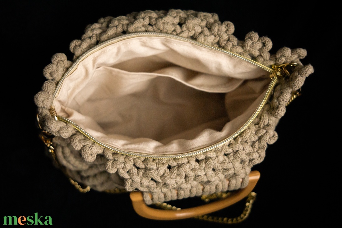 Makramé kézi/válltáska - táska & tok - kézitáska & válltáska - válltáska - Meska.hu