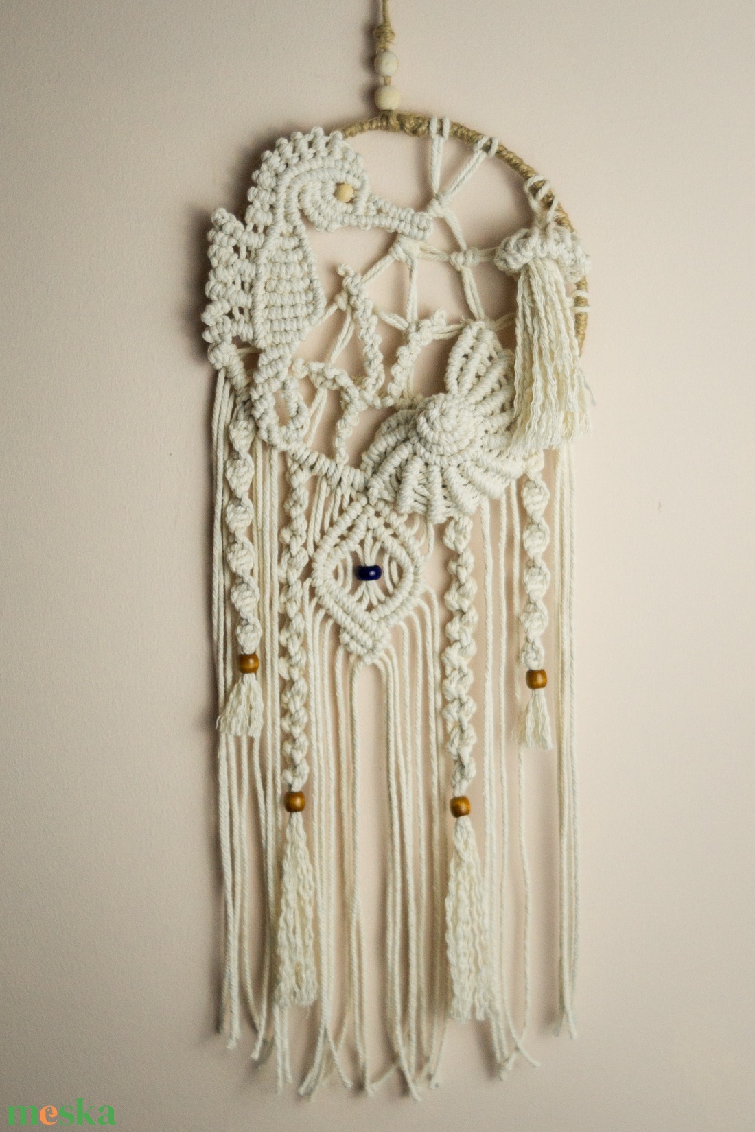  Makramé falidísz - otthon & életmód - dekoráció - fali és függő dekoráció - álomfogó - Meska.hu