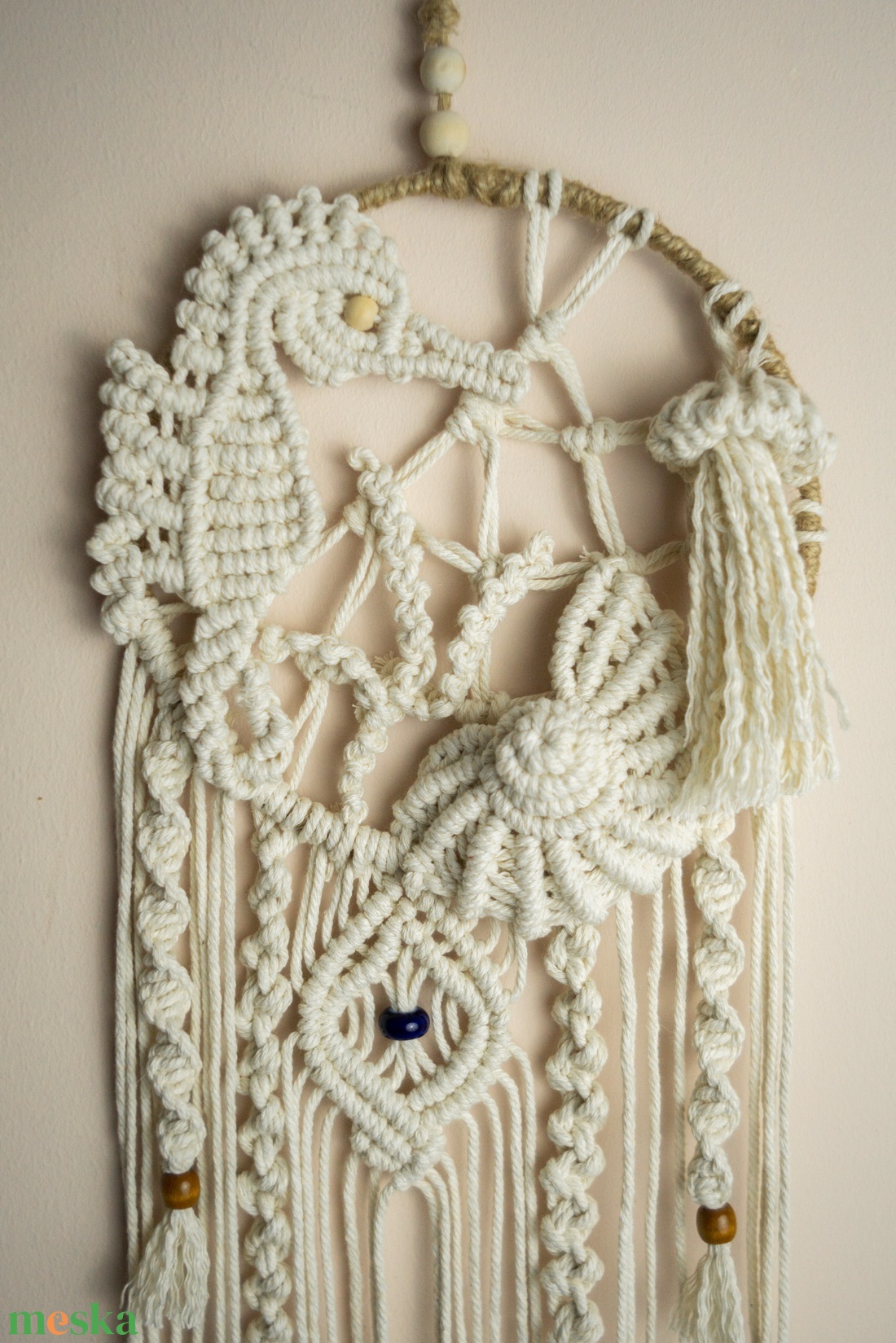  Makramé falidísz - otthon & életmód - dekoráció - fali és függő dekoráció - álomfogó - Meska.hu