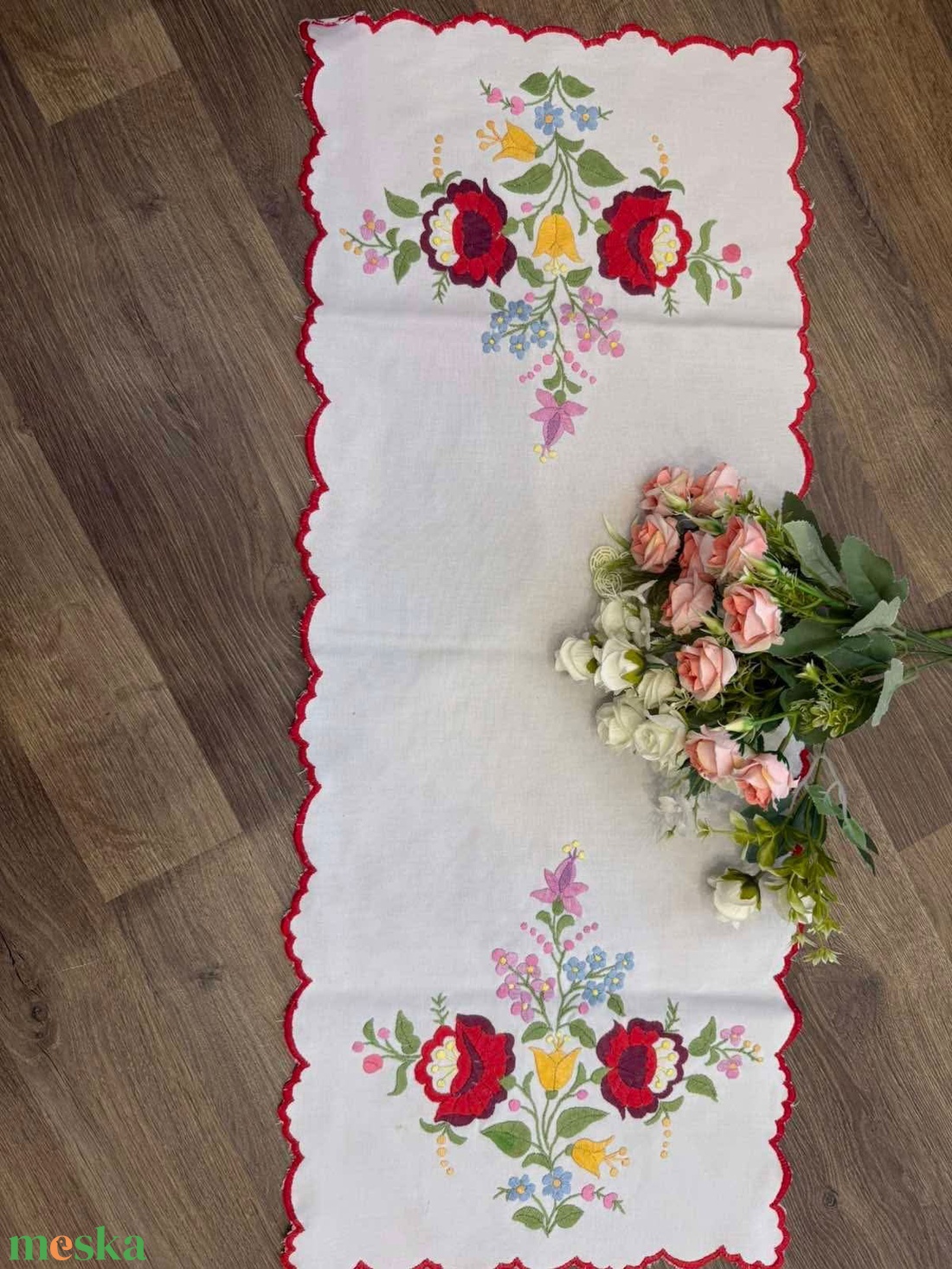 Vintage asztali futó  - otthon & életmód - lakástextil - abrosz, terítő - asztalfutó - Meska.hu