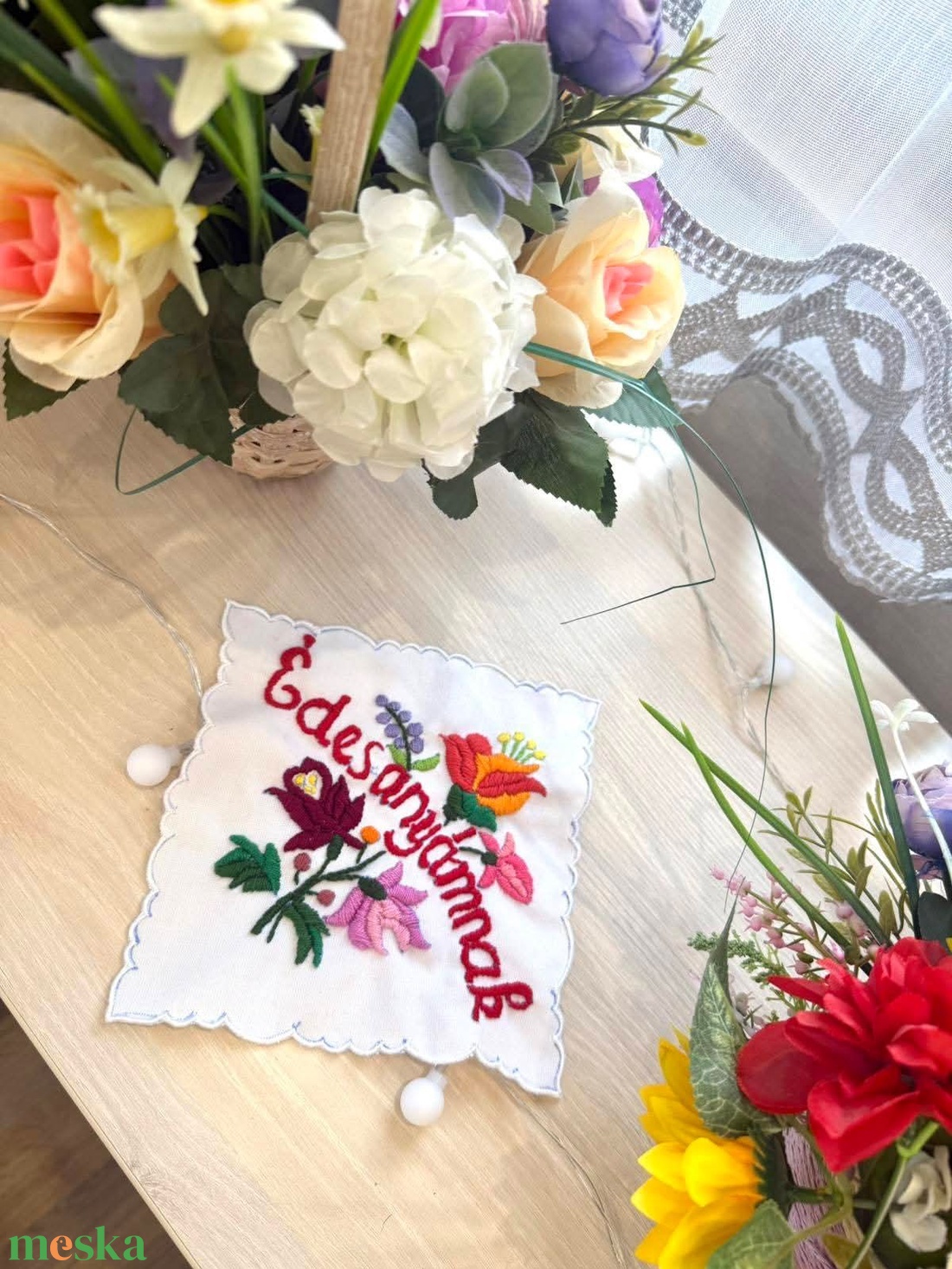 Anyák napi ajándék  - otthon & életmód - lakástextil - abrosz, terítő - díszterítő polcra, komódra - Meska.hu