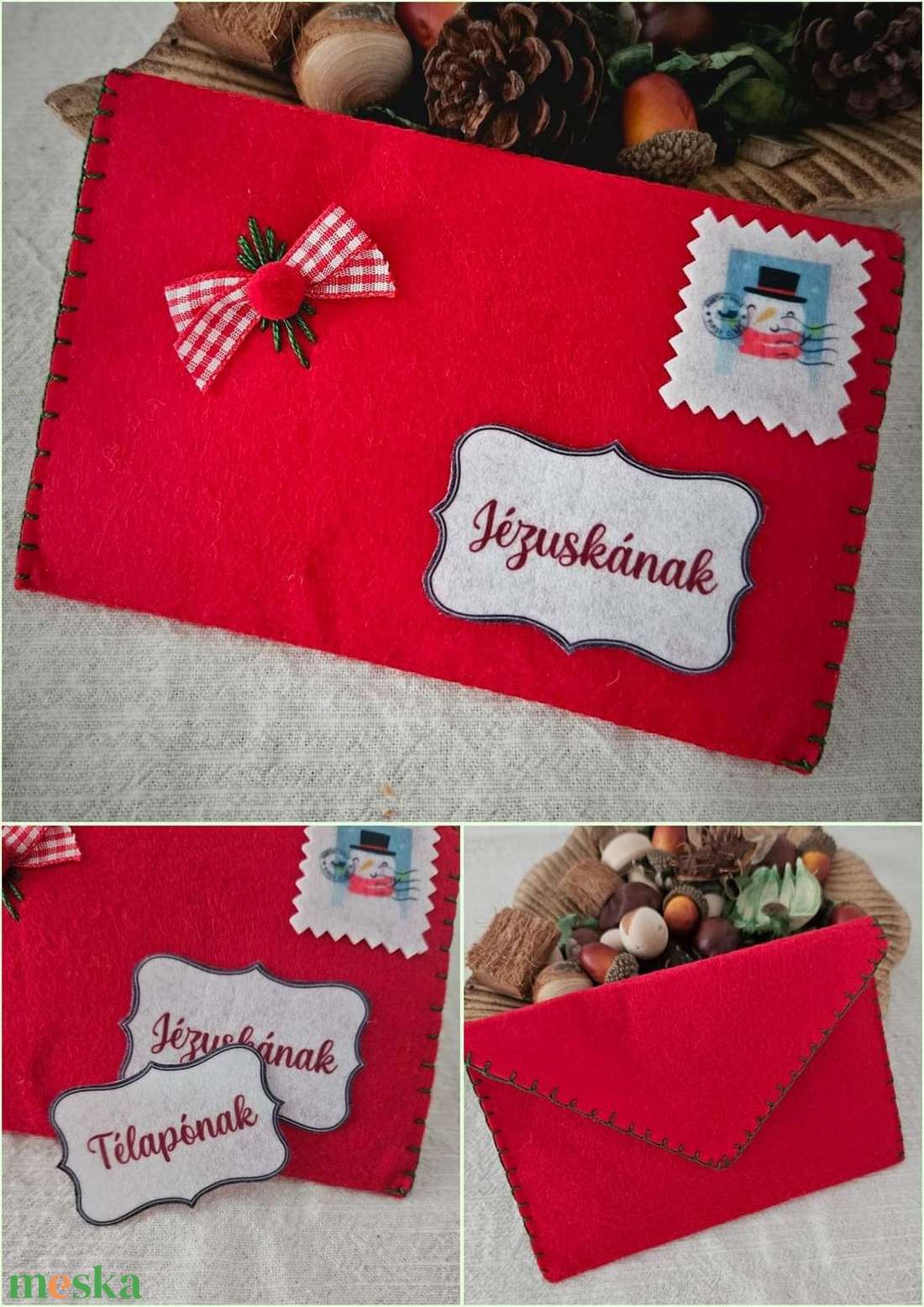 Filc boríték Télapó vagy Jézuska - játék & sport - szerepjáték - Meska.hu