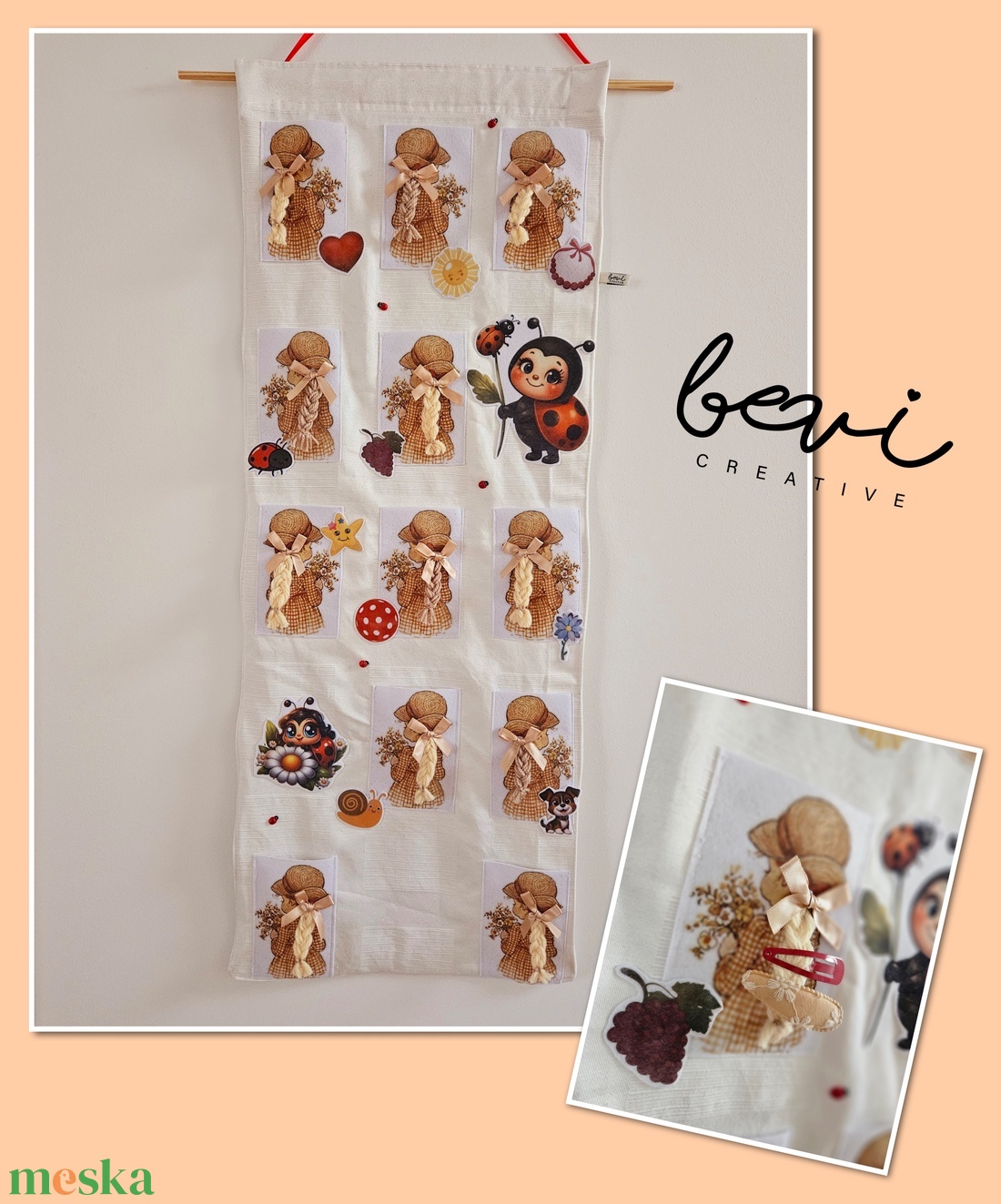 Óvodai fésű- és hajcsat tartó  - játék & sport - ovis felszerelés - egyéb ovis kiegészítő - Meska.hu