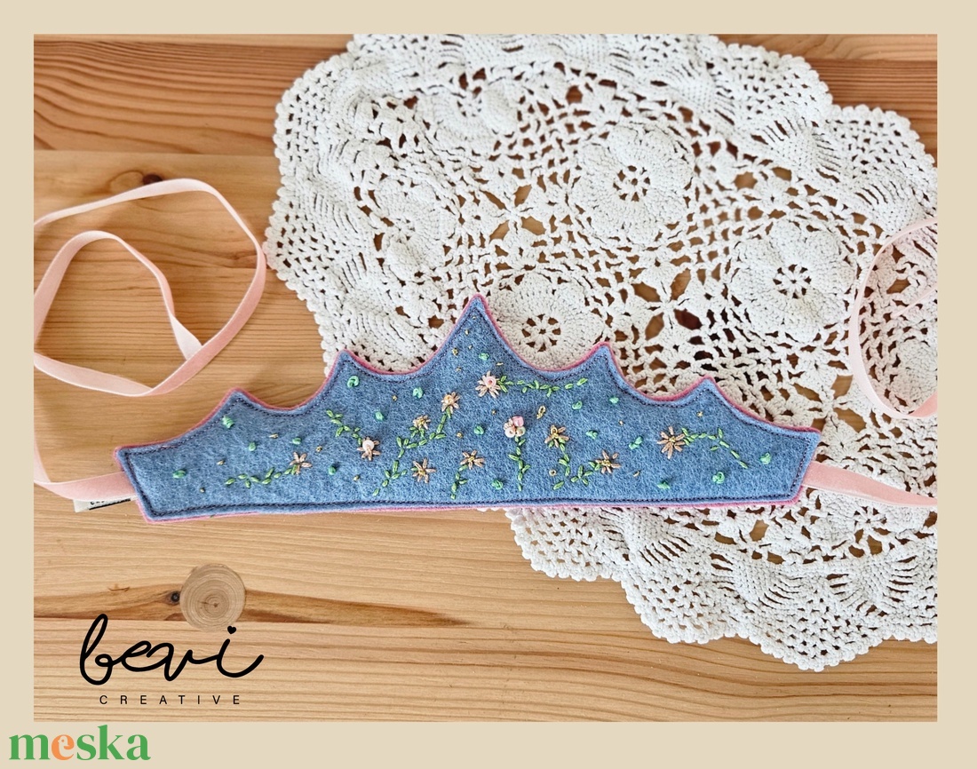 Gyapjúfilc tavaszi korona  - játék & sport - szerepjáték - Meska.hu