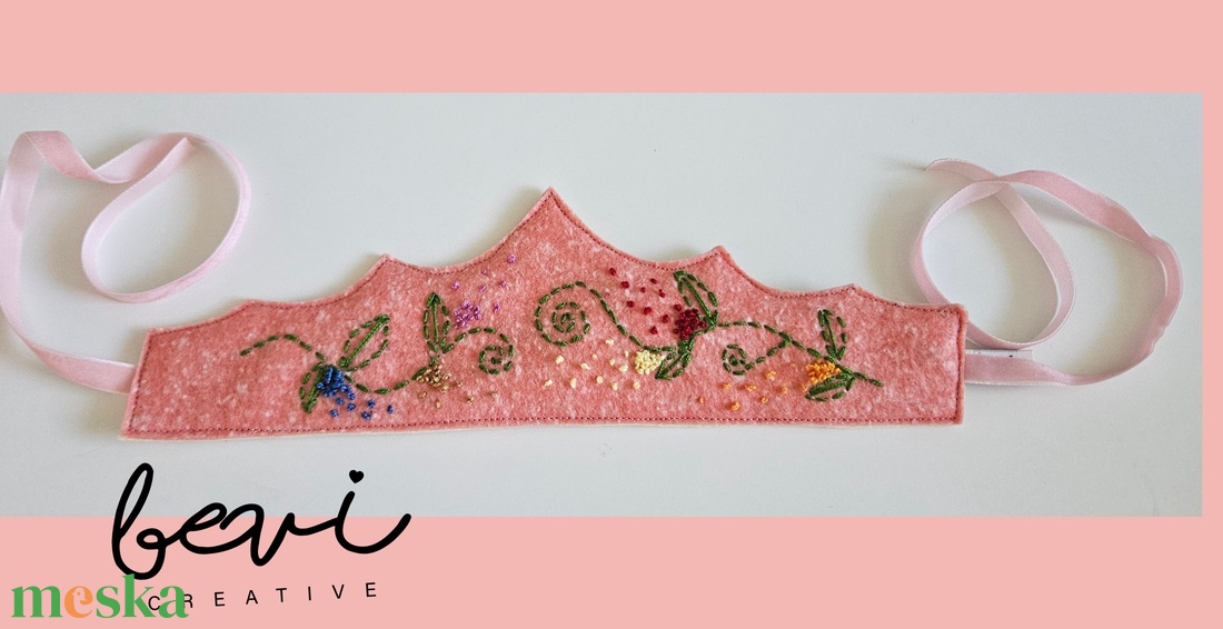 Gyapjúfilc tavaszváró korona  - játék & sport - szerepjáték - Meska.hu