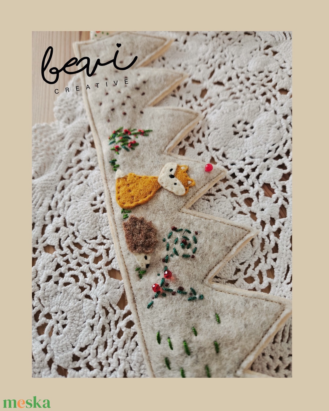 Erdei gyapjúfilc korona  - játék & sport - szerepjáték - Meska.hu