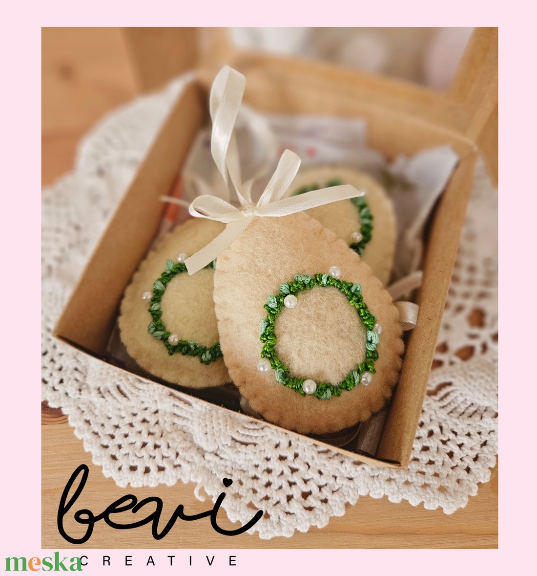 Gyapjúfilc húsvéti tojás szett  - otthon & életmód - dekoráció - húsvéti asztaldíszek - Meska.hu