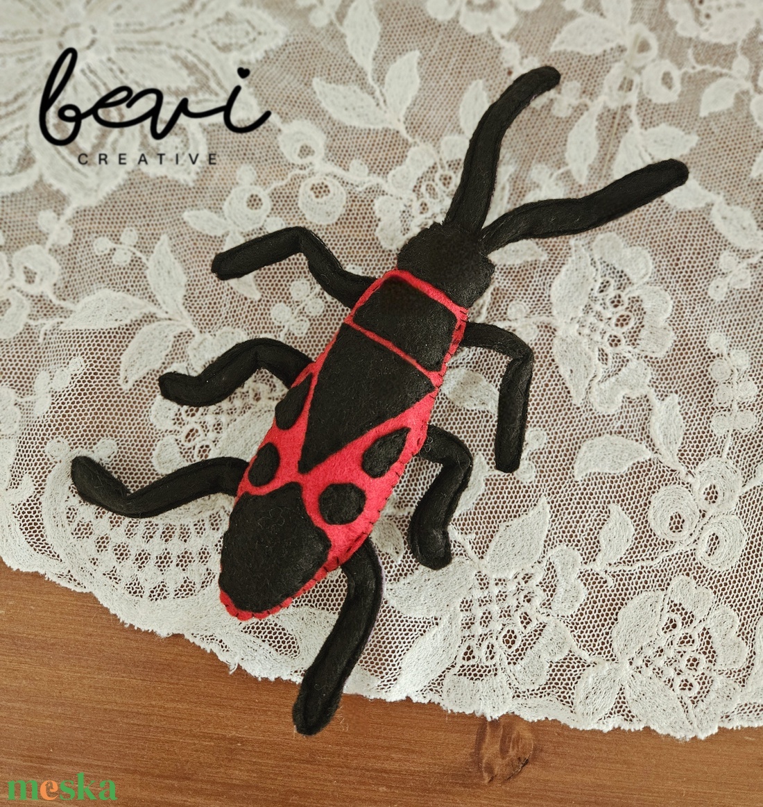 Filc bodobács mágneses  - játék & sport - plüssállat & játékfigura - más figura - Meska.hu