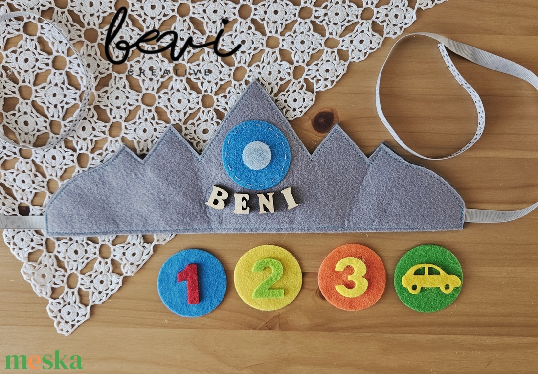 Cserélhető számos KORONA Beni  - baba - mama - baba ágynemű - baba párna és huzat - Meska.hu