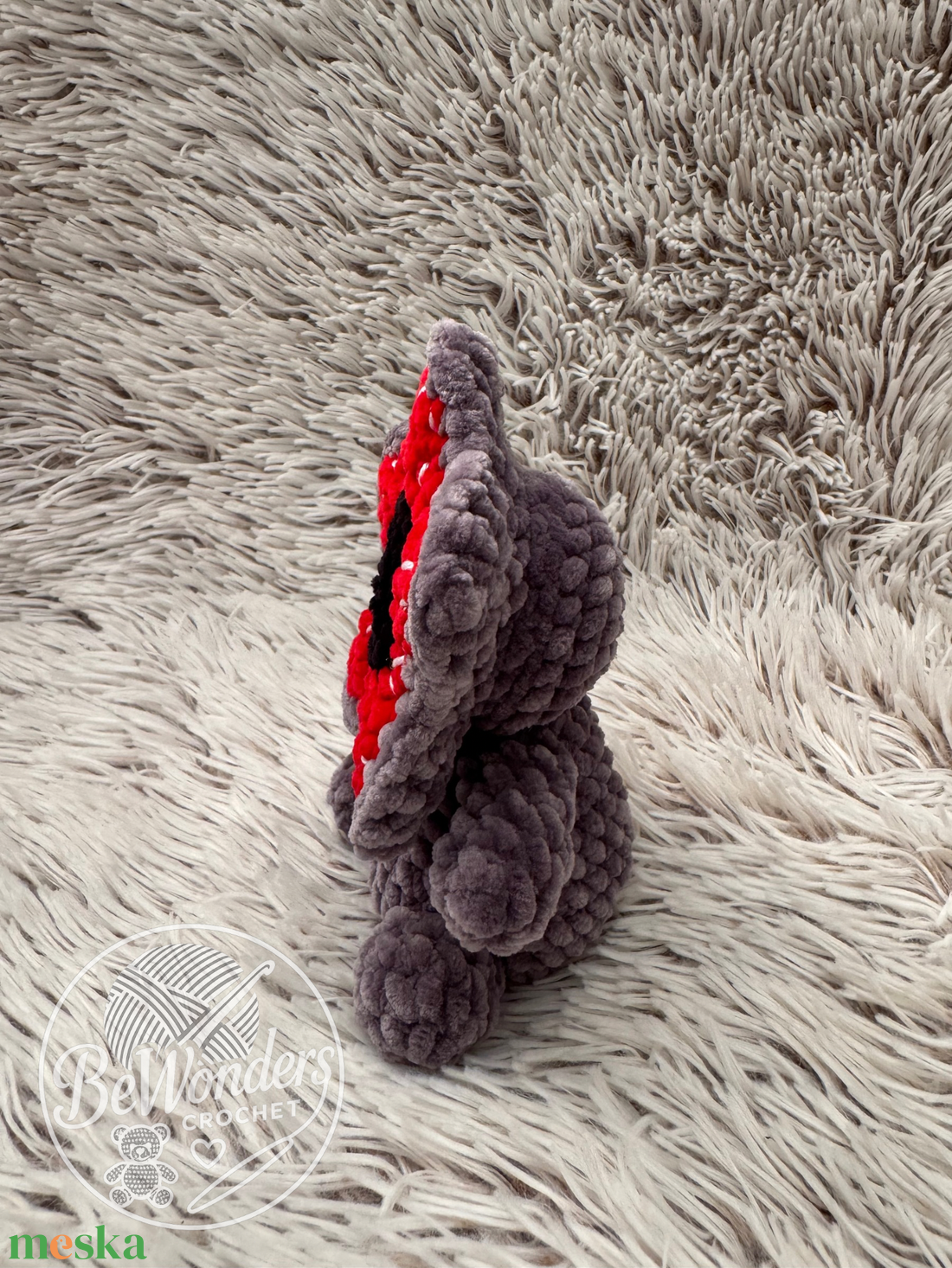 Horgolt baby demogorgon plüss - Stranger things figura - játék & sport - plüssállat & játékfigura - plüss mesefigurák - Meska.hu