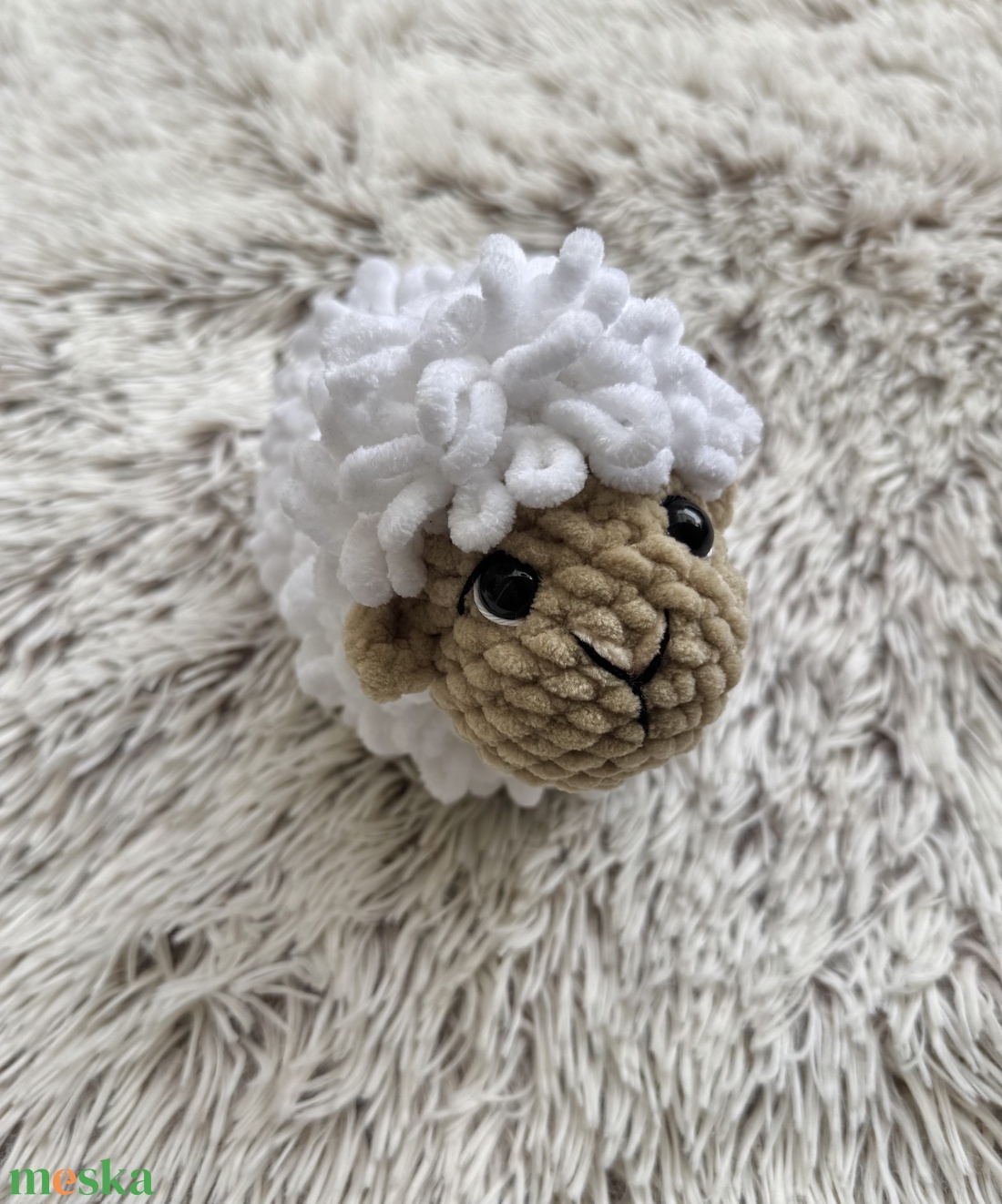 Horgolt kis bárány plüss - játék & sport - plüssállat & játékfigura - plüss bárány - Meska.hu