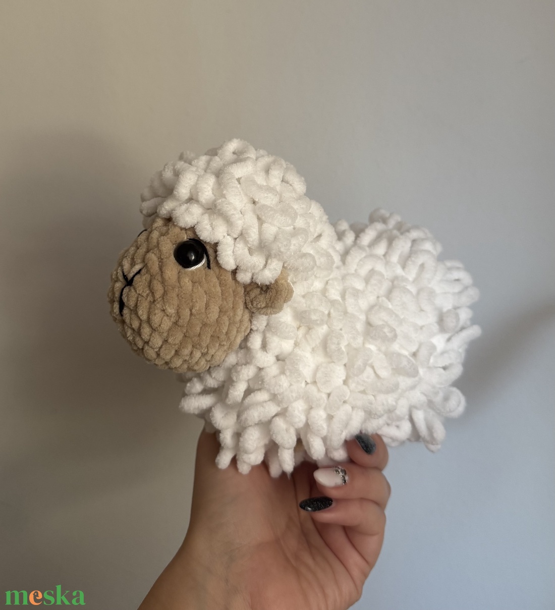 Horgolt kis bárány plüss - játék & sport - plüssállat & játékfigura - plüss bárány - Meska.hu