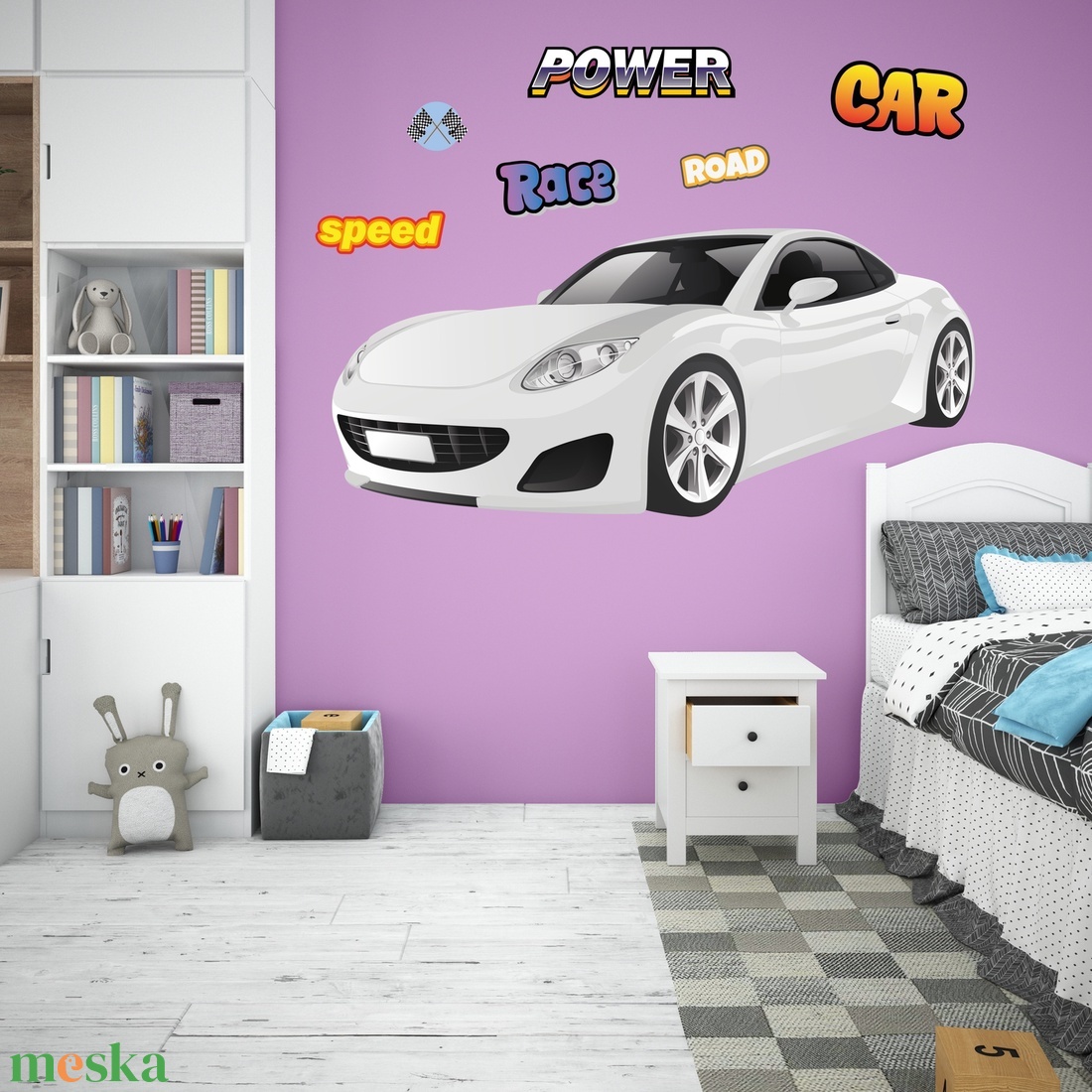Sportcar white - otthon & életmód - babaszoba, gyerekszoba - gyerekszoba falmatrica - Meska.hu Sportcar white - otthon & életmód - babaszoba, gyerekszoba - gyerekszoba falmatrica - Meska.hu