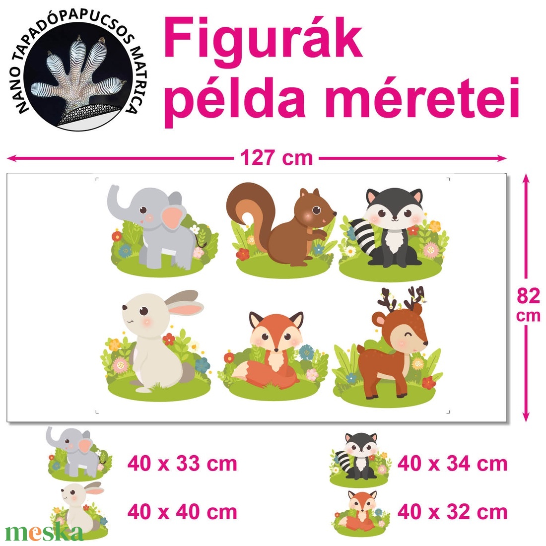 Erdei állatok - otthon & életmód - babaszoba, gyerekszoba - gyerekszoba falmatrica - Meska.hu Erdei állatok - otthon & életmód - babaszoba, gyerekszoba - gyerekszoba falmatrica - Meska.hu