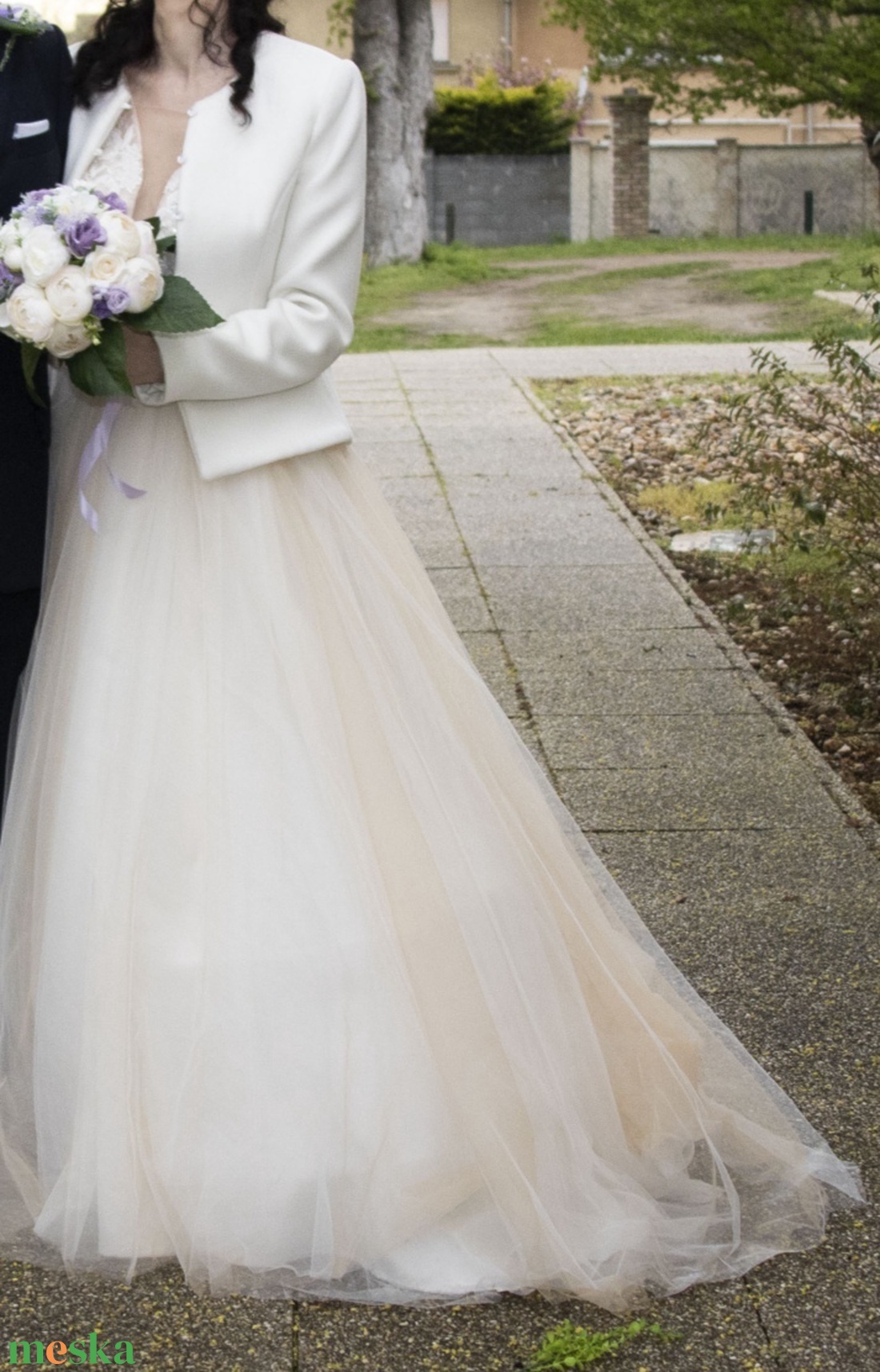 Alkalmi női szövetkabát - esküvő - ruha - menyasszonyi ruha - Meska.hu