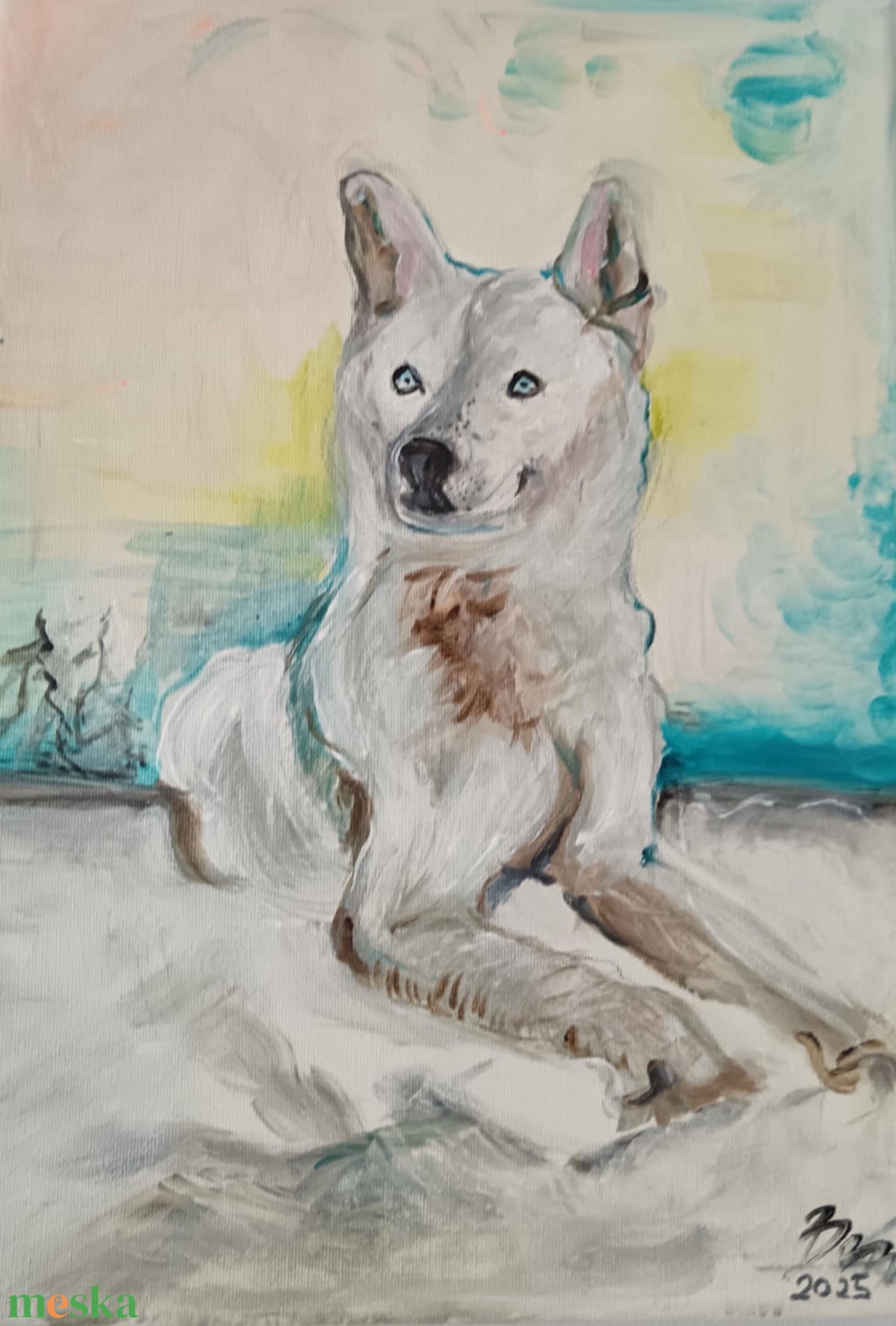 Husky kutya - otthon & életmód - dekoráció - kép & falikép - vászonkép - Meska.hu Husky kutya - otthon & életmód - dekoráció - kép & falikép - vászonkép - Meska.hu