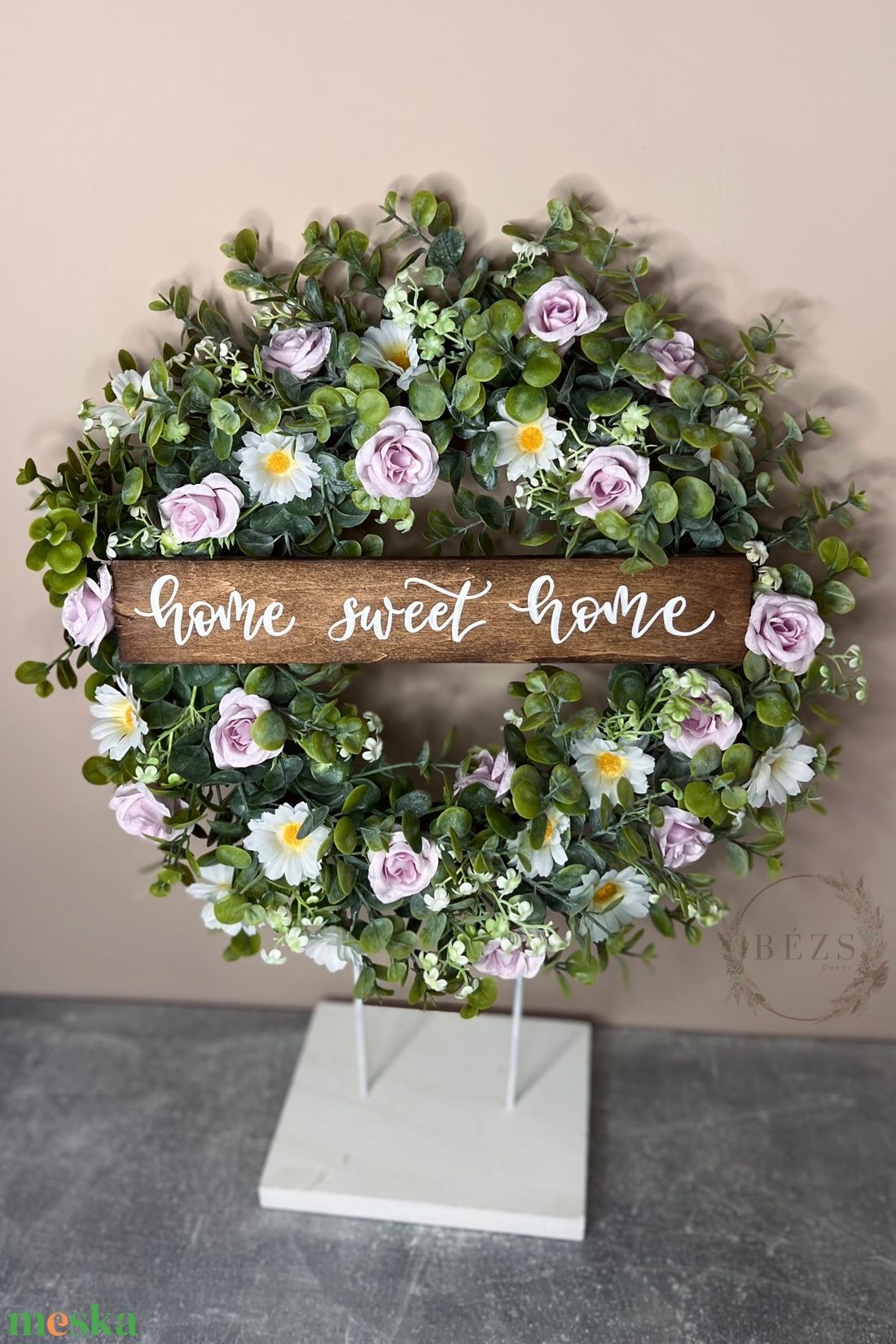 Margarétás kopogtató - otthon & életmód - dekoráció - ajtó- és ablak dekoráció - ajtódísz & kopogtató - Meska.hu