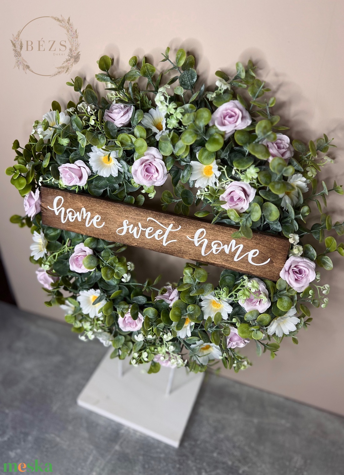 Margarétás kopogtató - otthon & életmód - dekoráció - ajtó- és ablak dekoráció - ajtódísz & kopogtató - Meska.hu