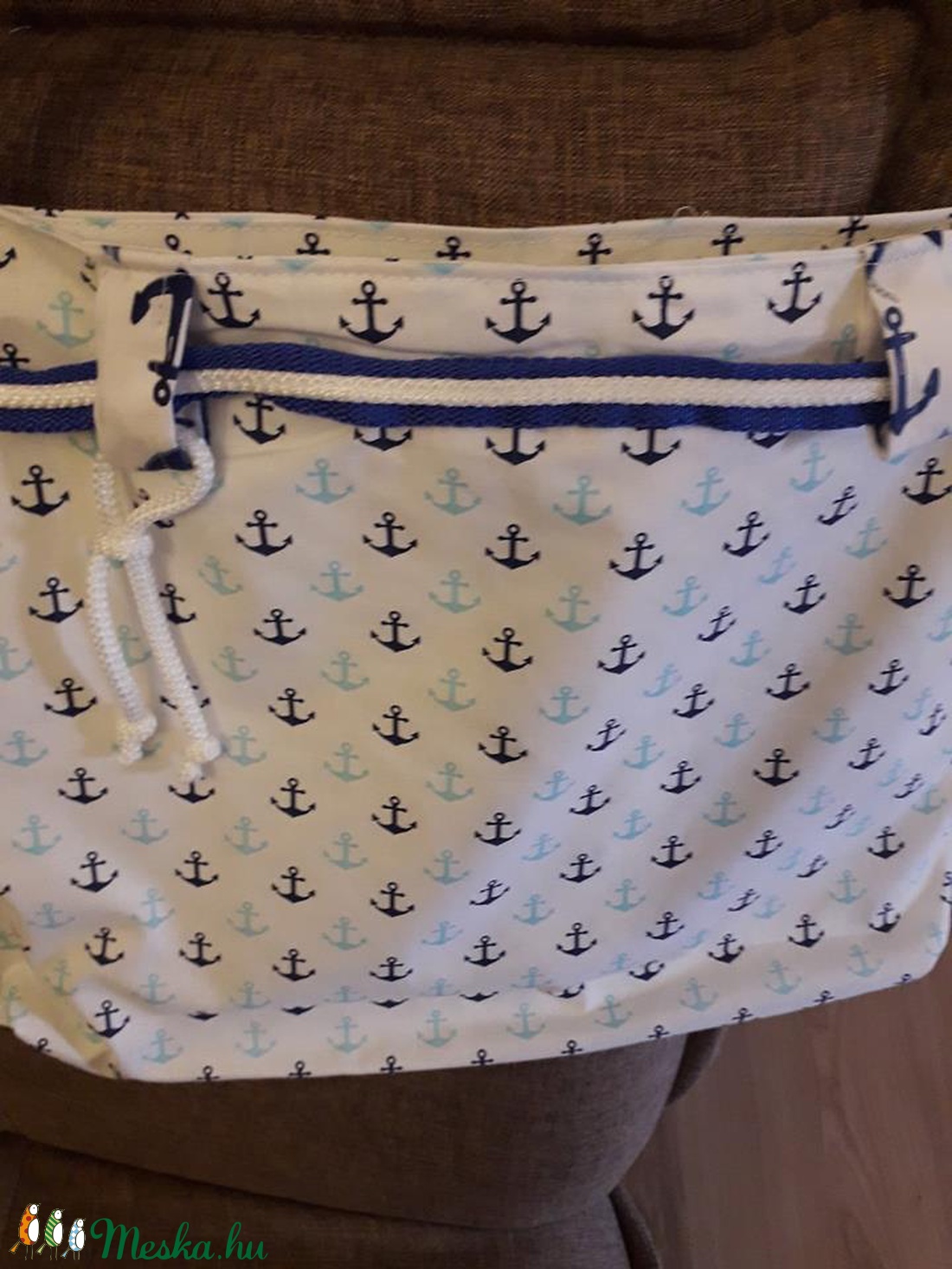 Tengerészmintás nyári szatyor -  - Meska.hu