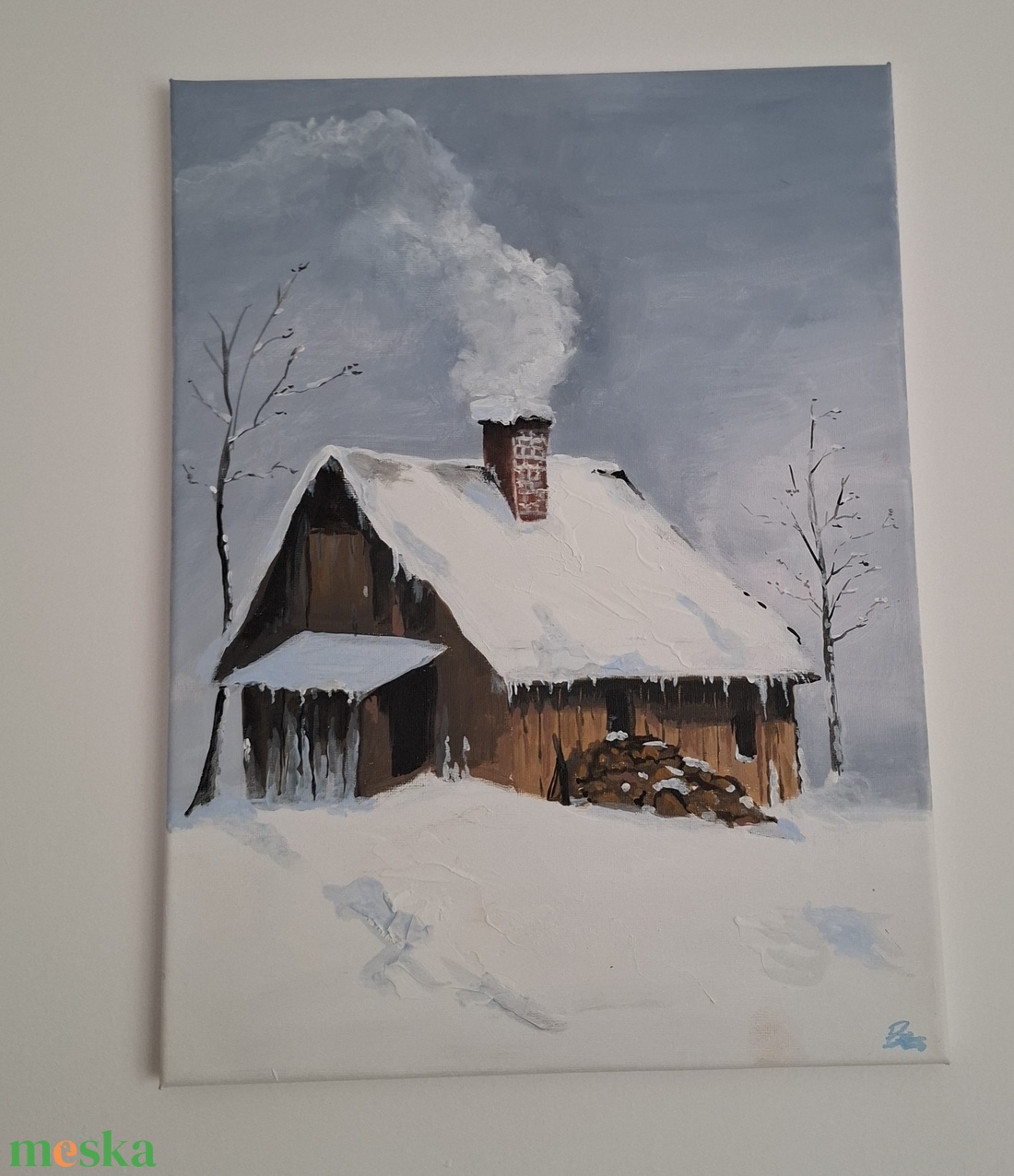 Erdei házikó - otthon & életmód - dekoráció - kép & falikép - vászonkép - Meska.hu