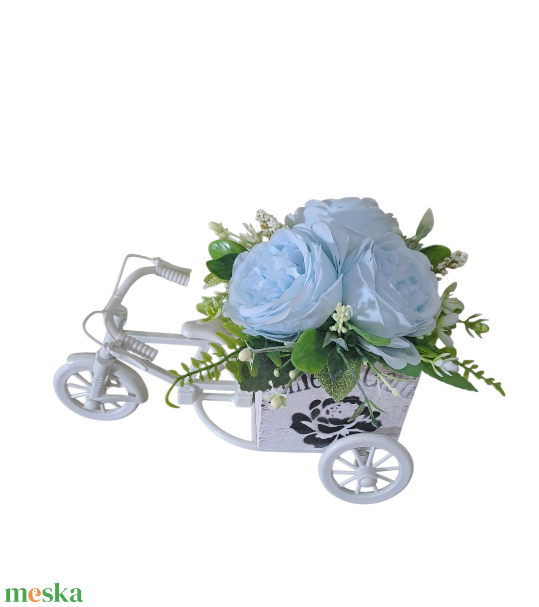 Biciklis virágdísz - otthon & életmód - dekoráció - asztal és polc dekoráció - asztaldísz - Meska.hu
