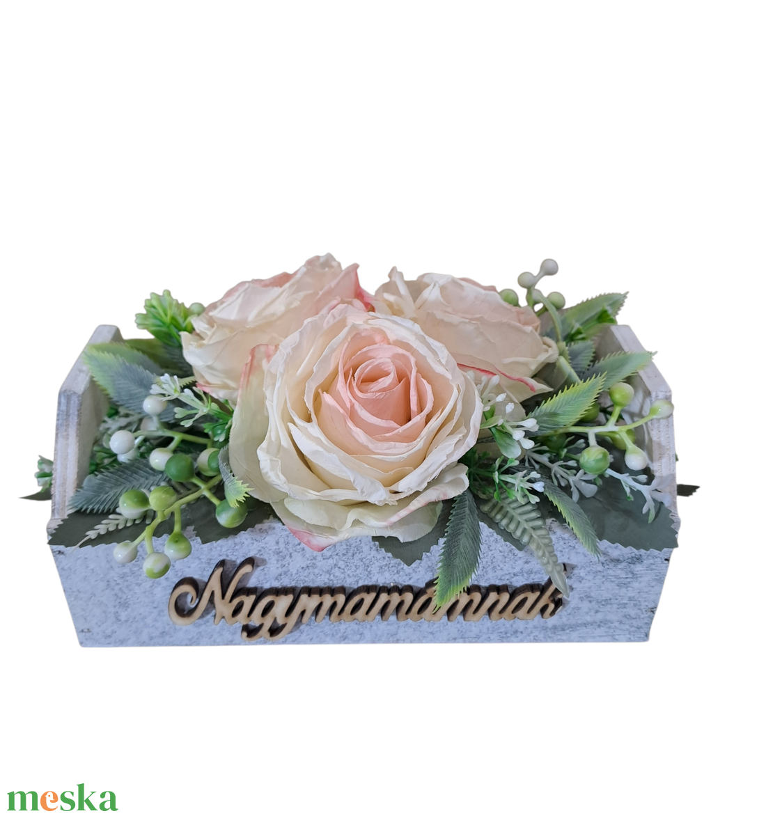 Nagymamámnak virágdísz - otthon & életmód - dekoráció - asztal és polc dekoráció - asztaldísz - Meska.hu