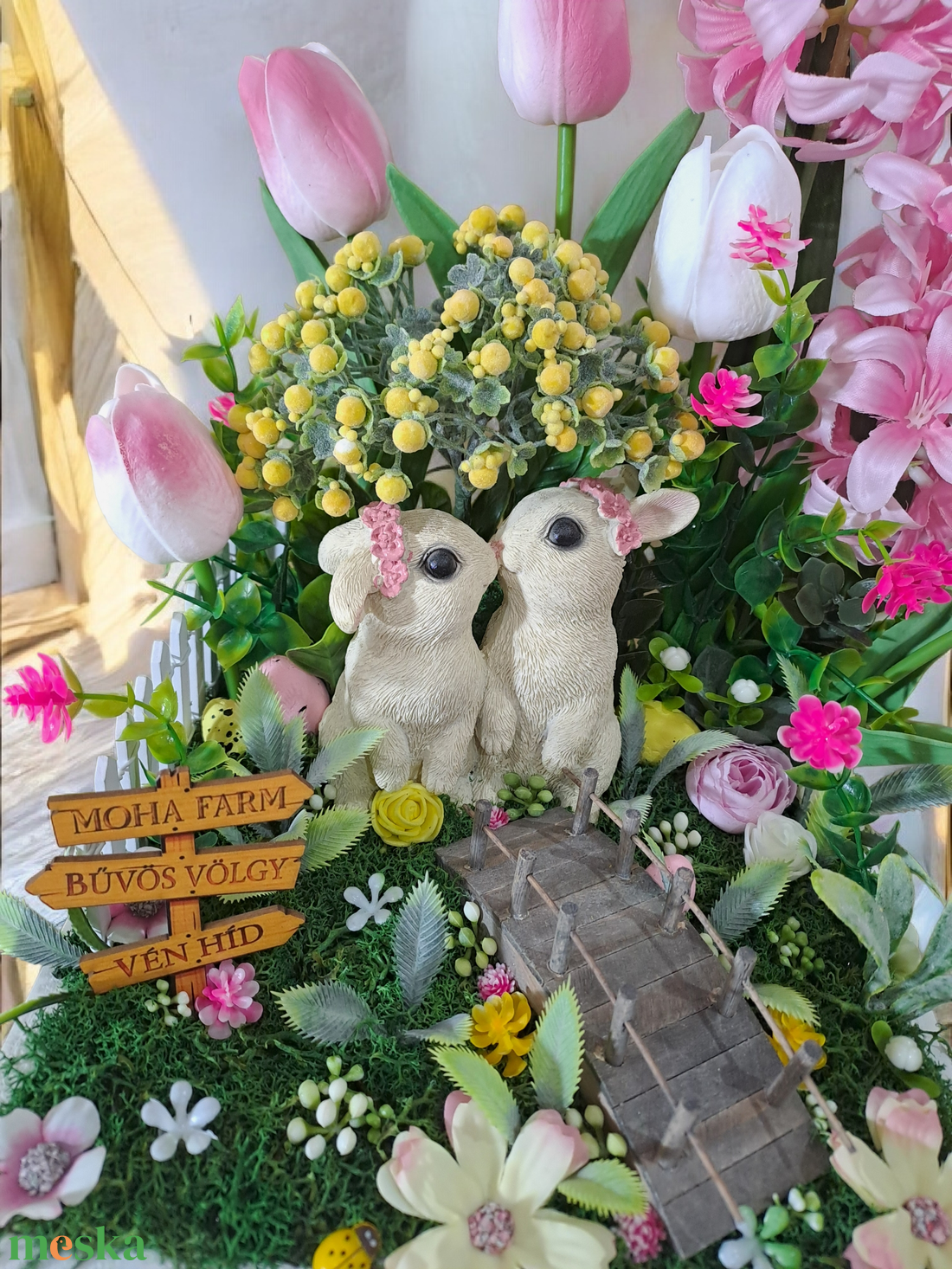 Húsvéti nyuszik a vén hídnál - otthon & életmód - dekoráció - húsvéti asztaldíszek - Meska.hu