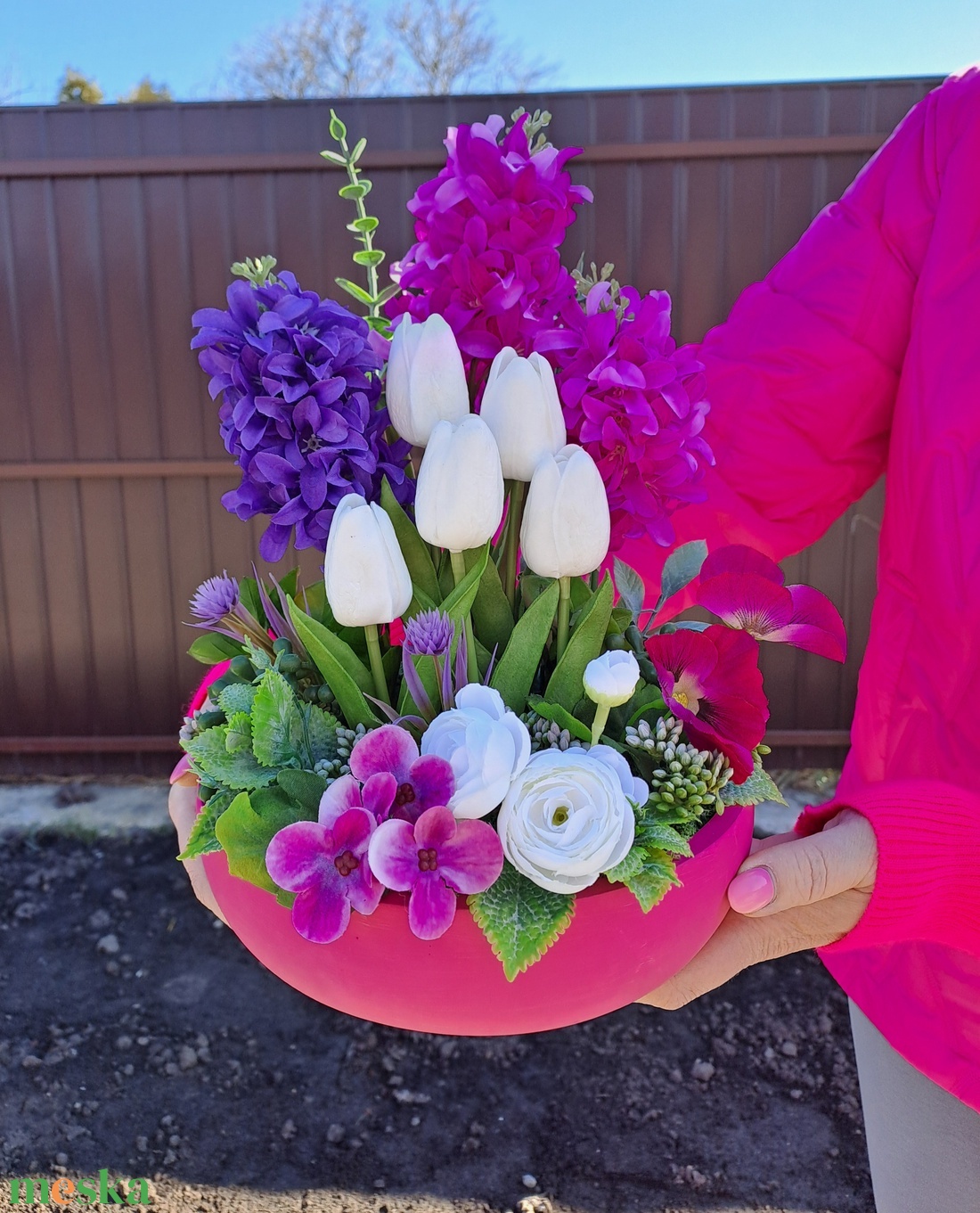 Tavaszi virágözön - ünnepi díszek, dekorációk - húsvéti díszek és dekorációk - húsvéti asztaldíszek - Meska.hu