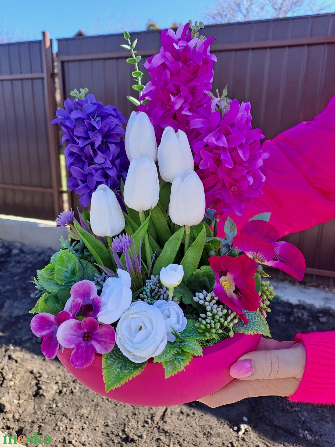 Tavaszi virágözön - ünnepi díszek, dekorációk - húsvéti díszek és dekorációk - húsvéti asztaldíszek - Meska.hu