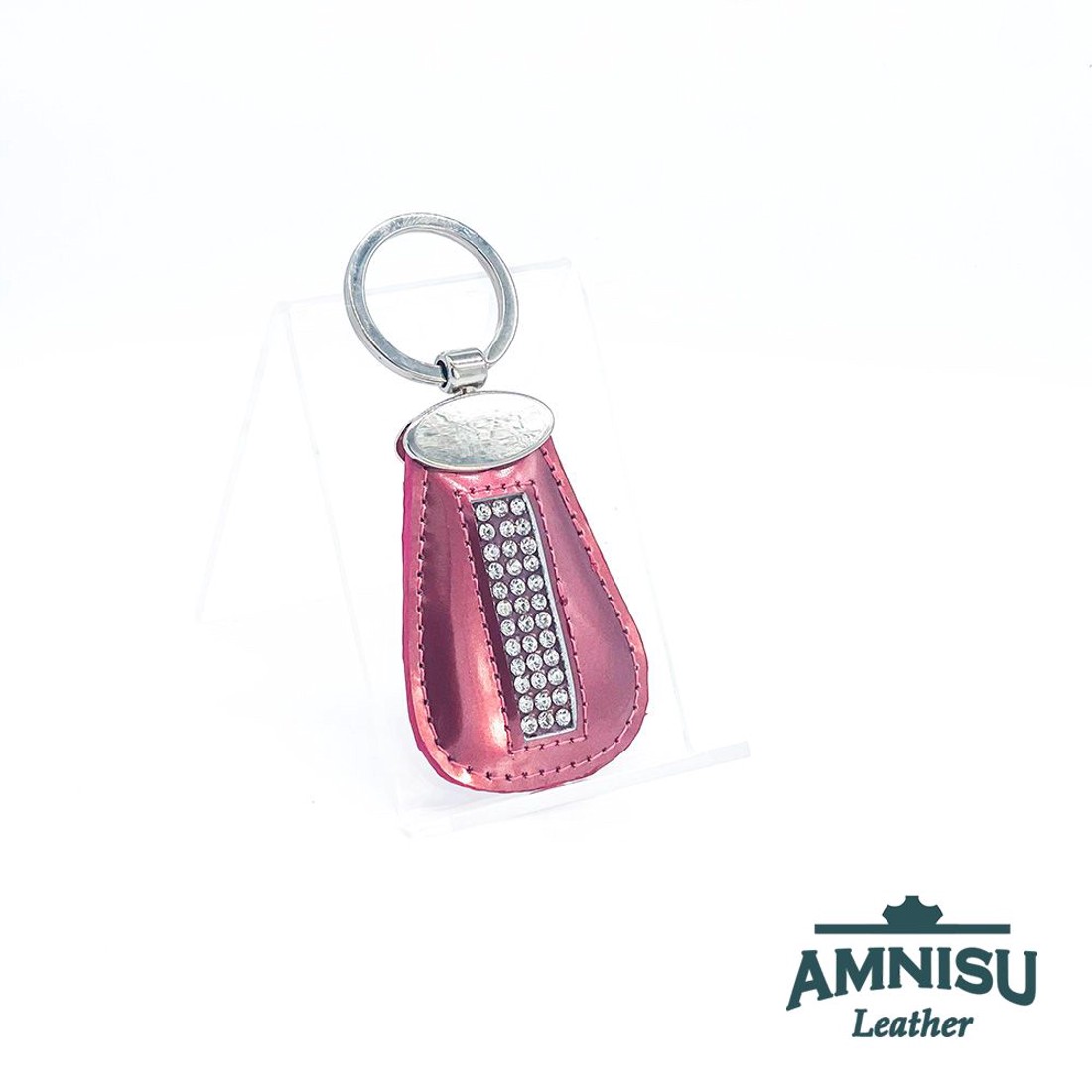 Rosegold lakk csepp alakú kristály köves kulcstartó H4005OK - táska & tok - kulcstartó & táskadísz - kulcstartó - Meska.hu