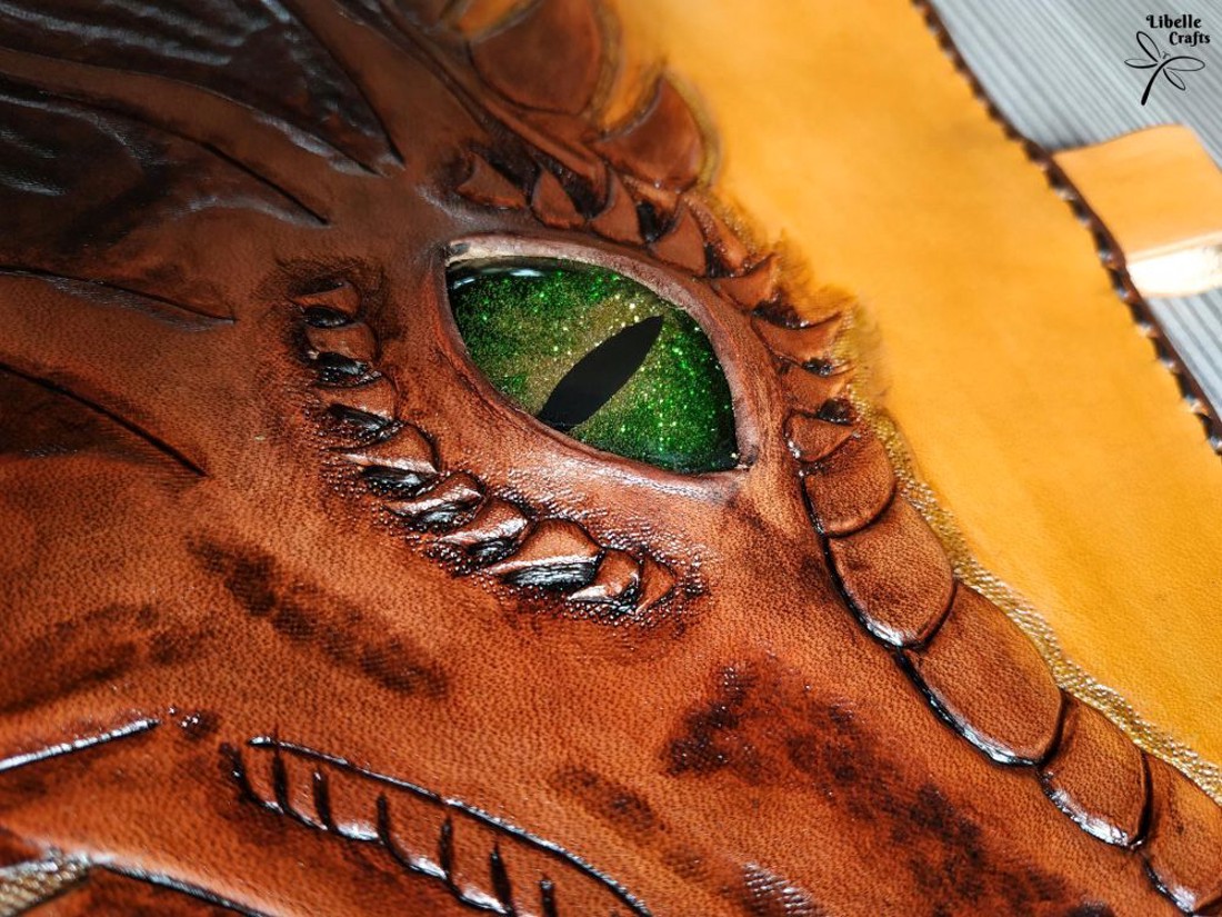 Sárkányfejes noteszborító - otthon & életmód - papír, írószer - könyv- és füzetborító - Meska.hu