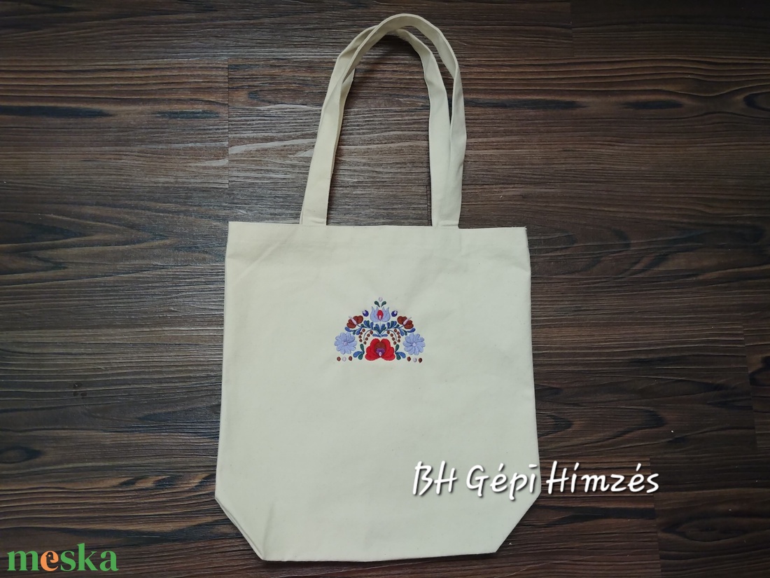 Vászontáska Népművészeti Matyó Design Gépi Hímzéssel - táska & tok - kézitáska & válltáska - kézitáska - Meska.hu