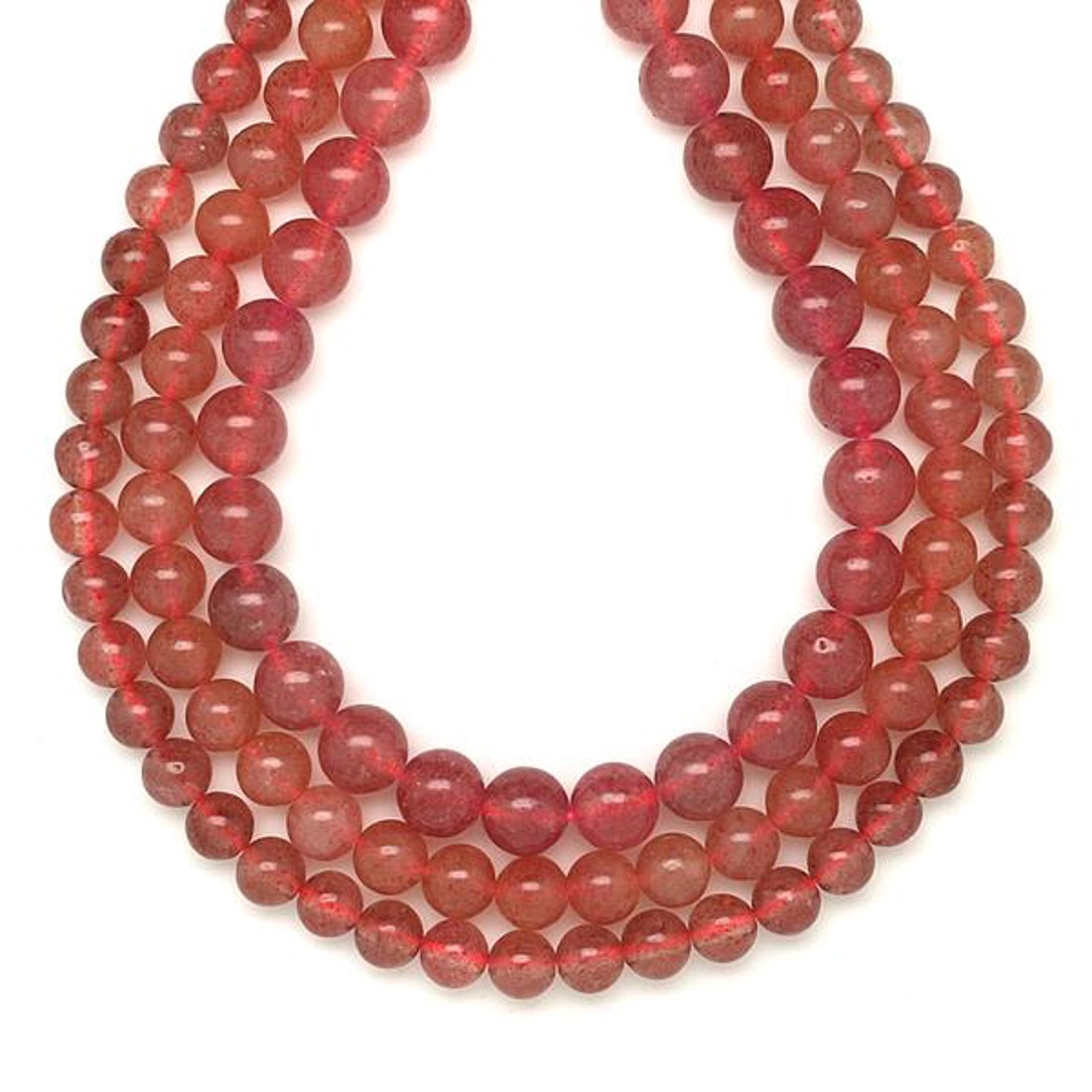 Eperkvarc golyó 6-7mm  ékszerkészítő alapanyag (füzér) - kellékek & szerszámok - ásvány alapanyag - ásványfüzér - Meska.hu