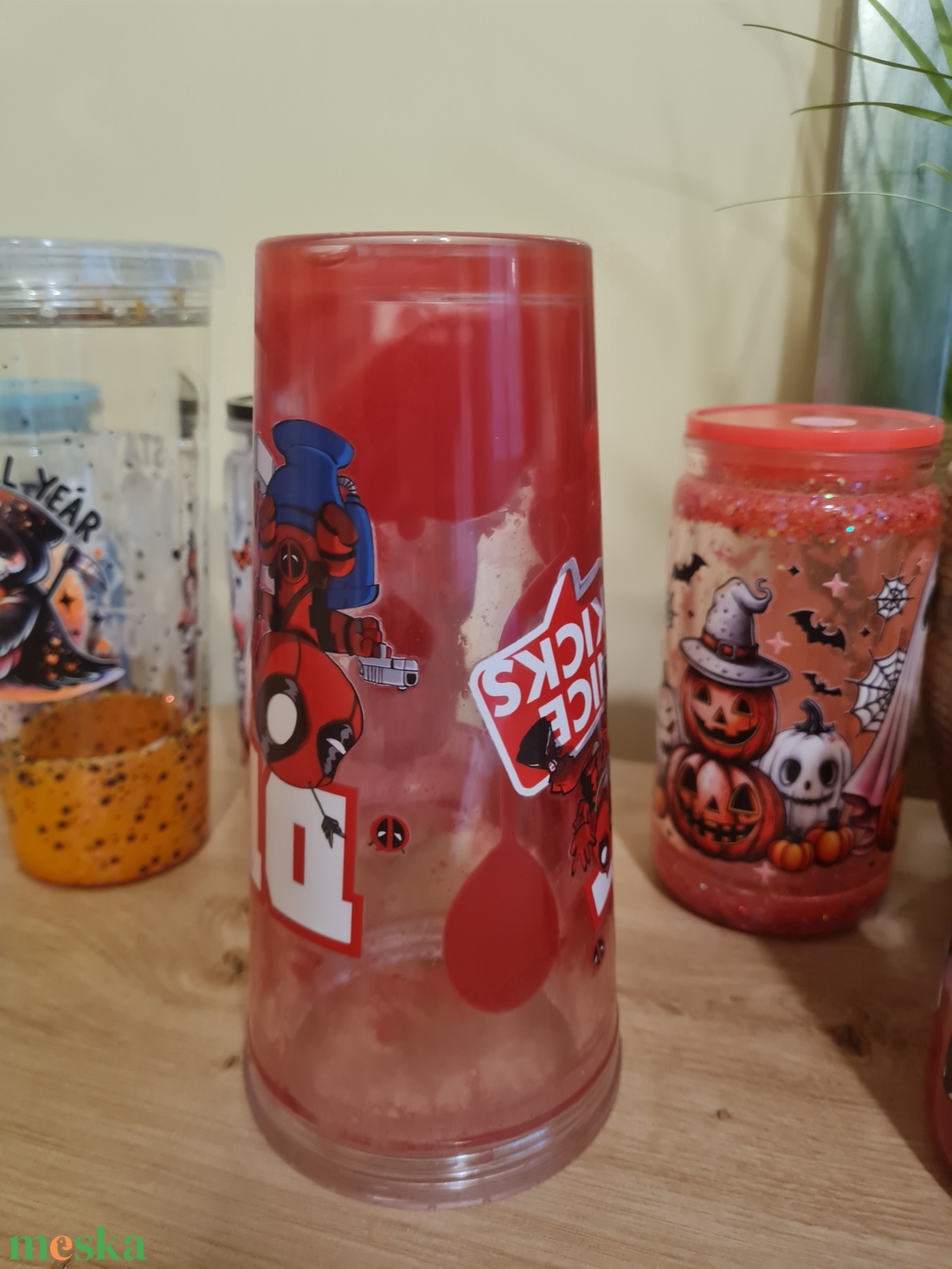 Snowglobe pohár 18 oz - diy (csináld magad) - szabásminta, útmutató - kötésminták - Meska.hu
