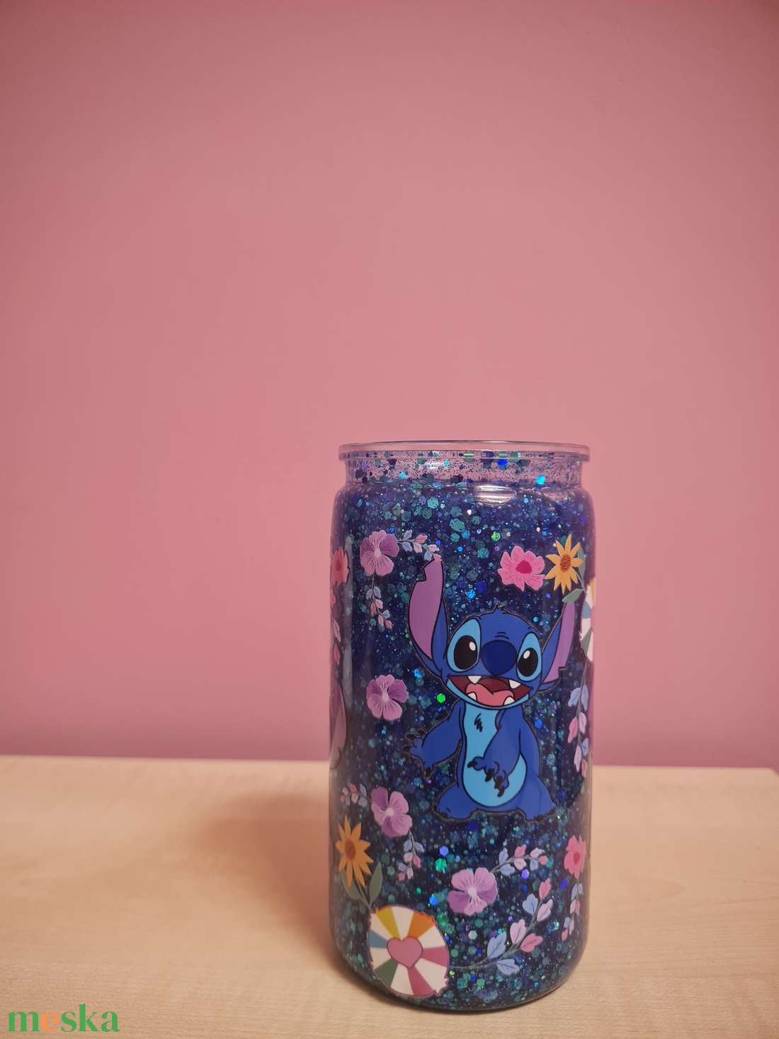 Snowglobe pohár 16 oz - otthon & életmód - konyhafelszerelés, tálalás - tálalás - pohár - Meska.hu